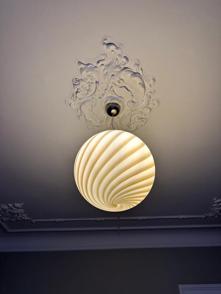 Murano Swirl pendant lamp - Grey / Brown