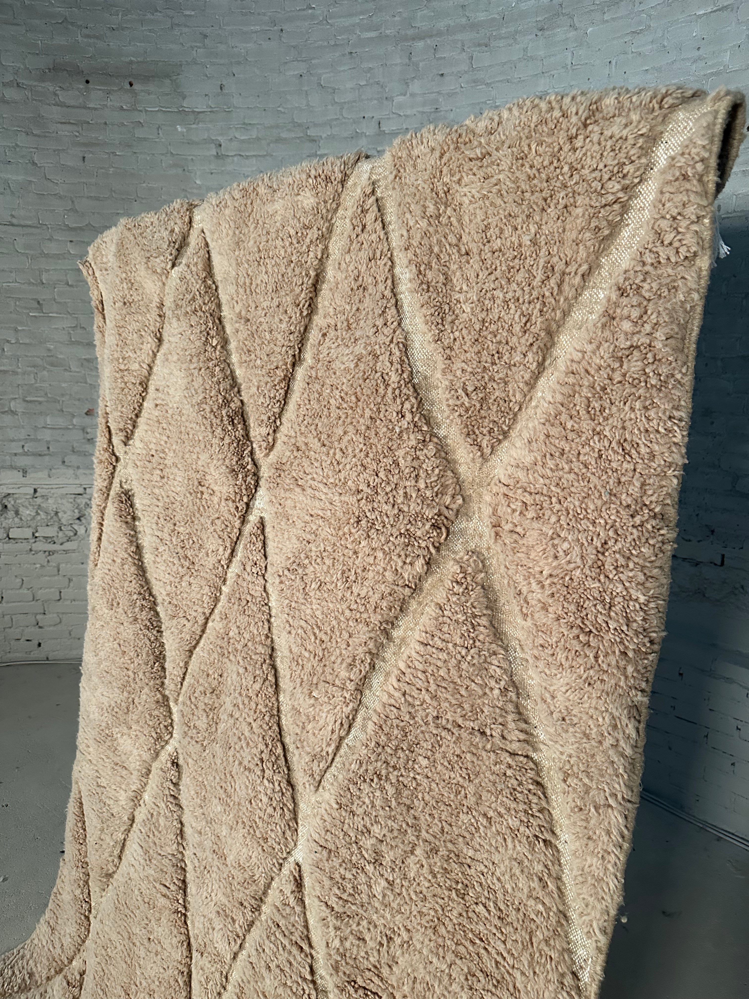 Geometric Taupe Rug