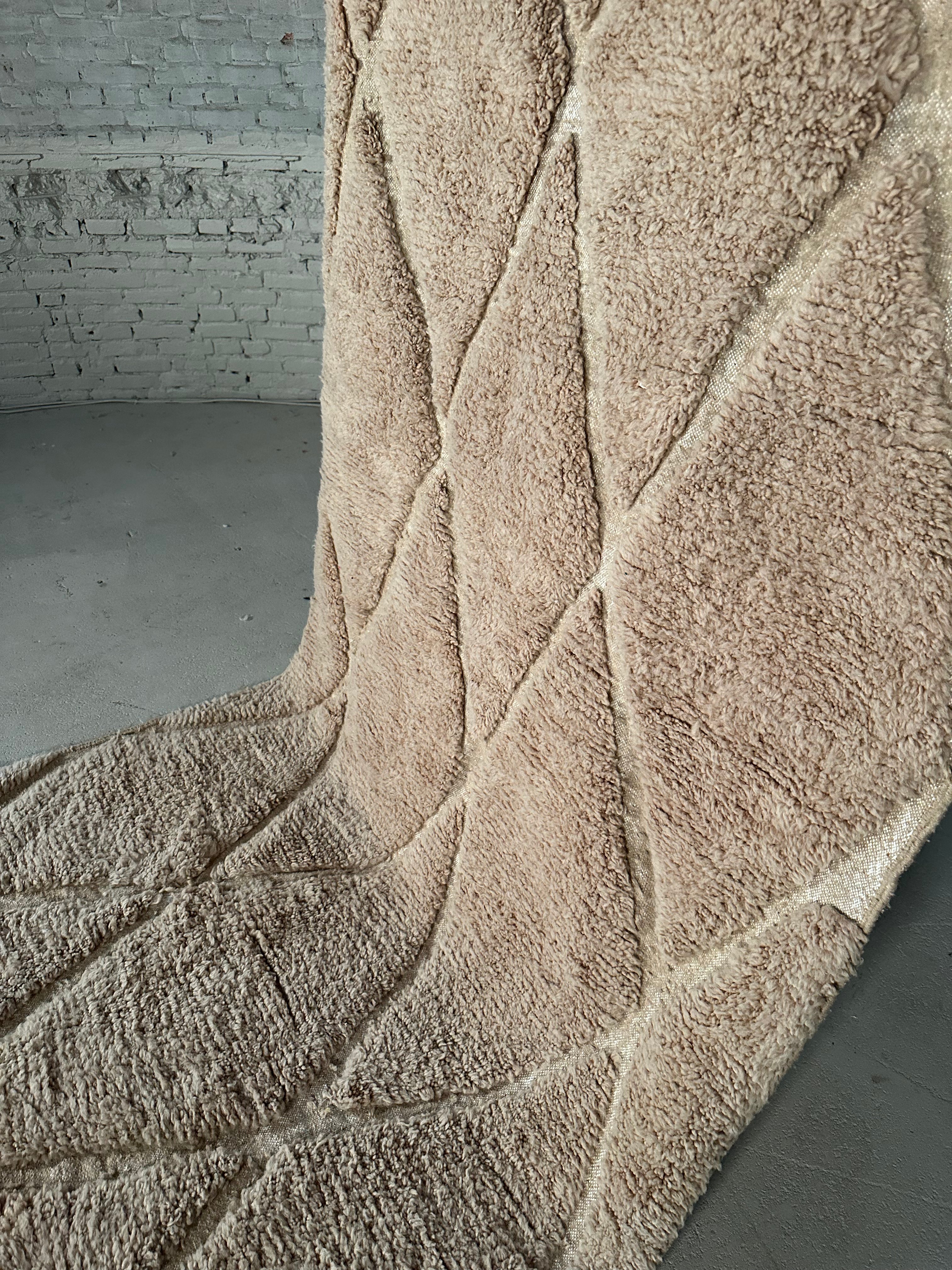 Geometric Taupe Rug