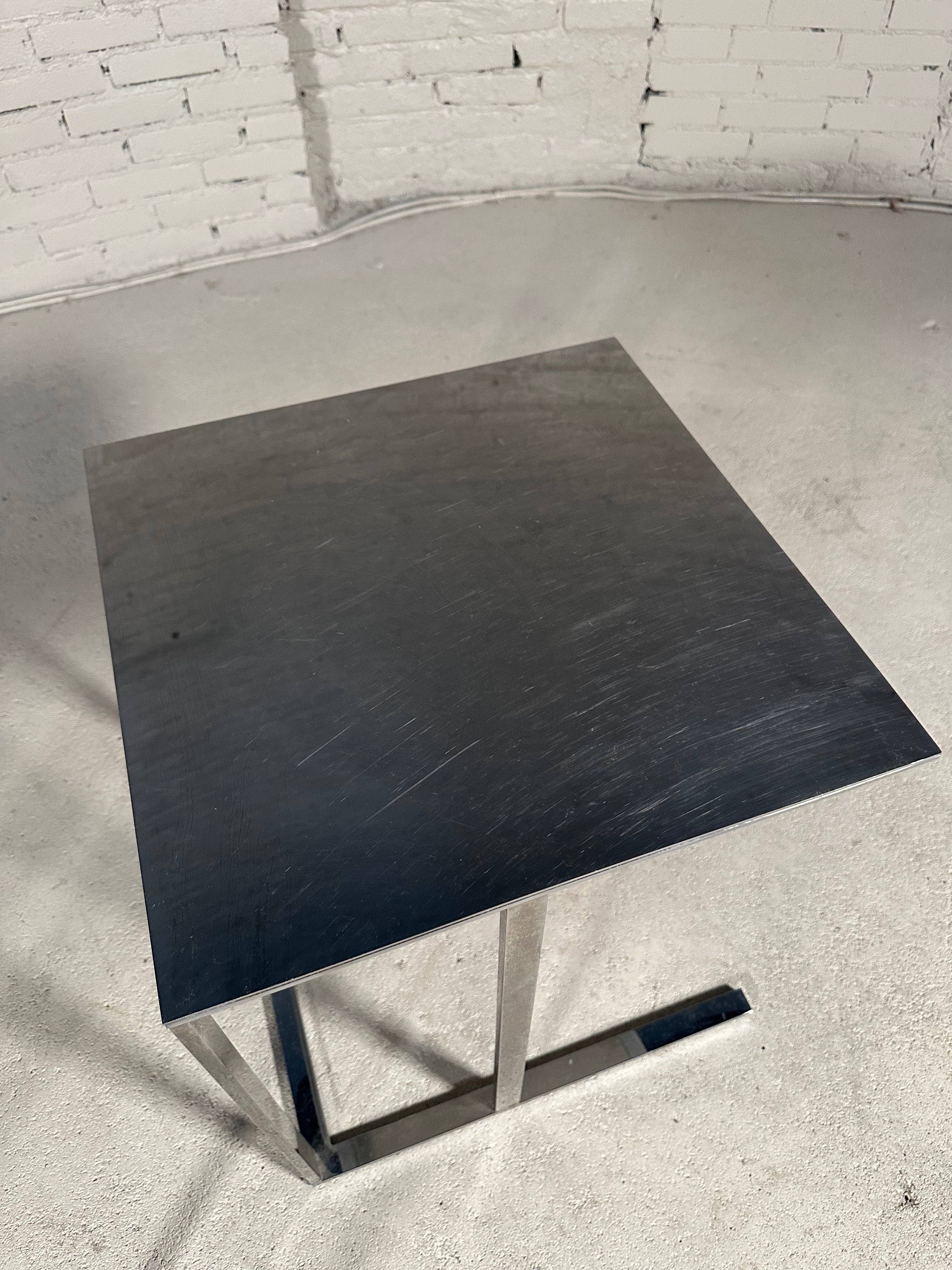 Simplice Chrome Side Tables by Antonio Citterio for B&B Italia