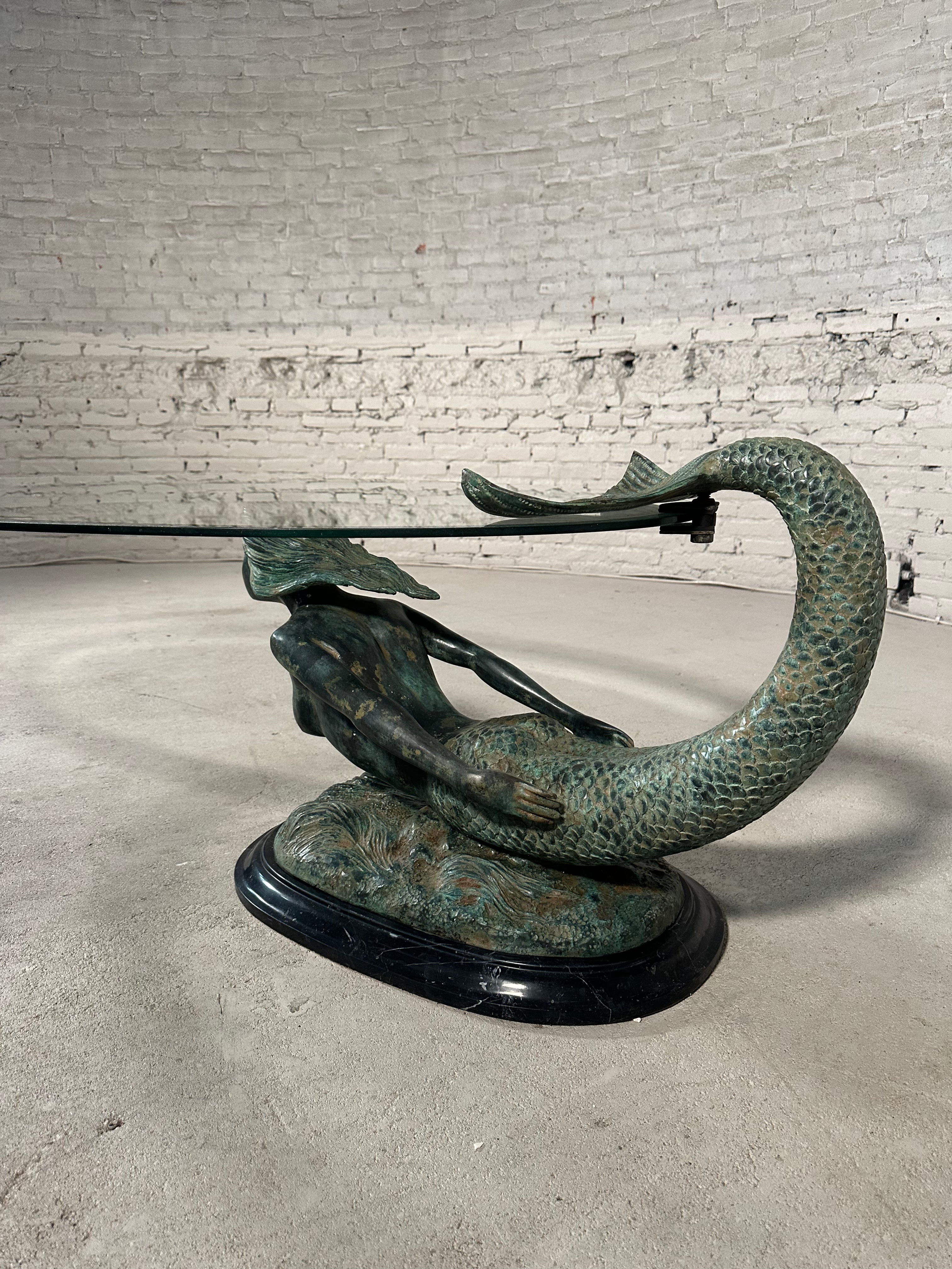 Bronze Mermaid Coffee Table
