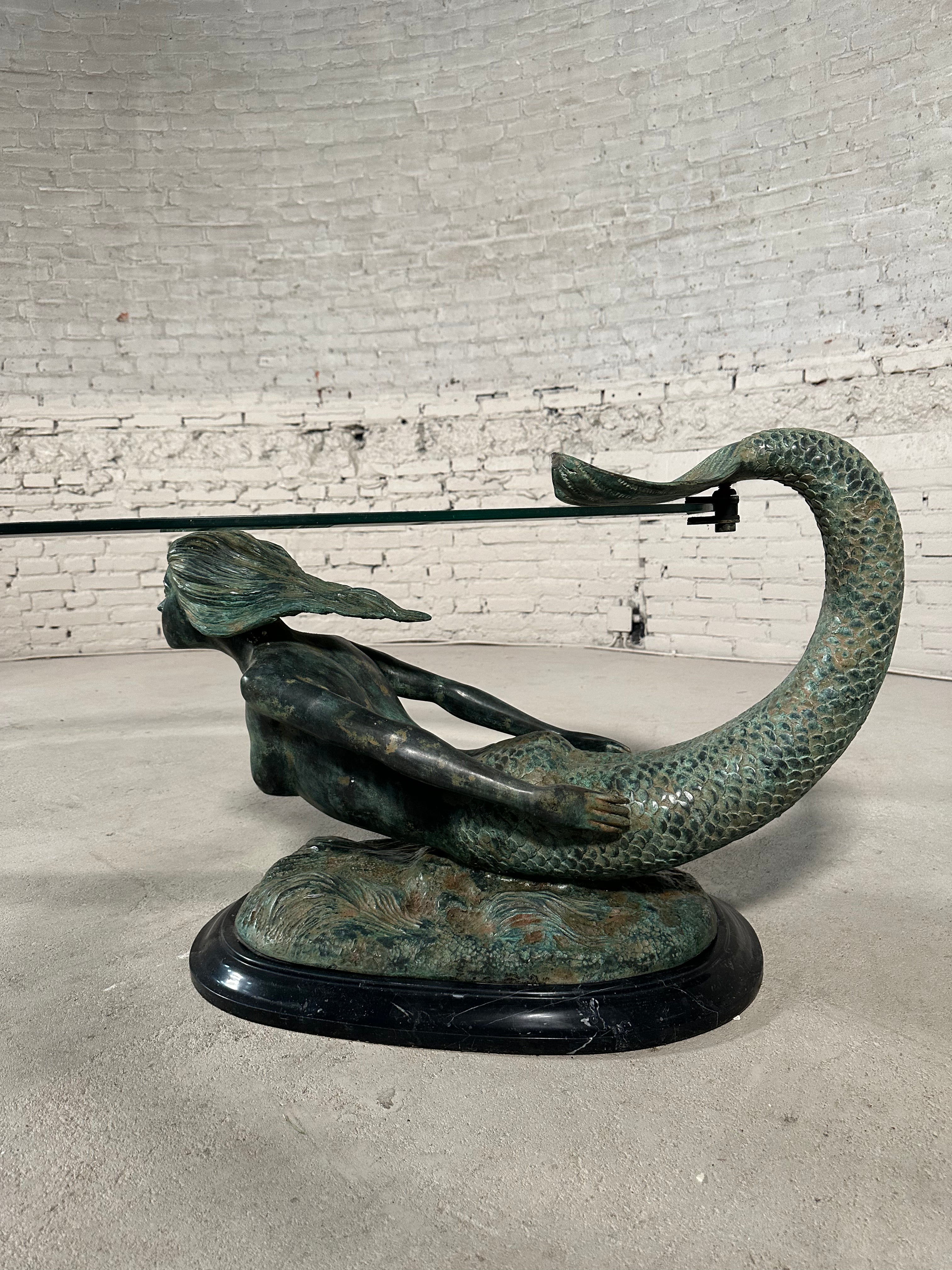 Bronze Mermaid Coffee Table