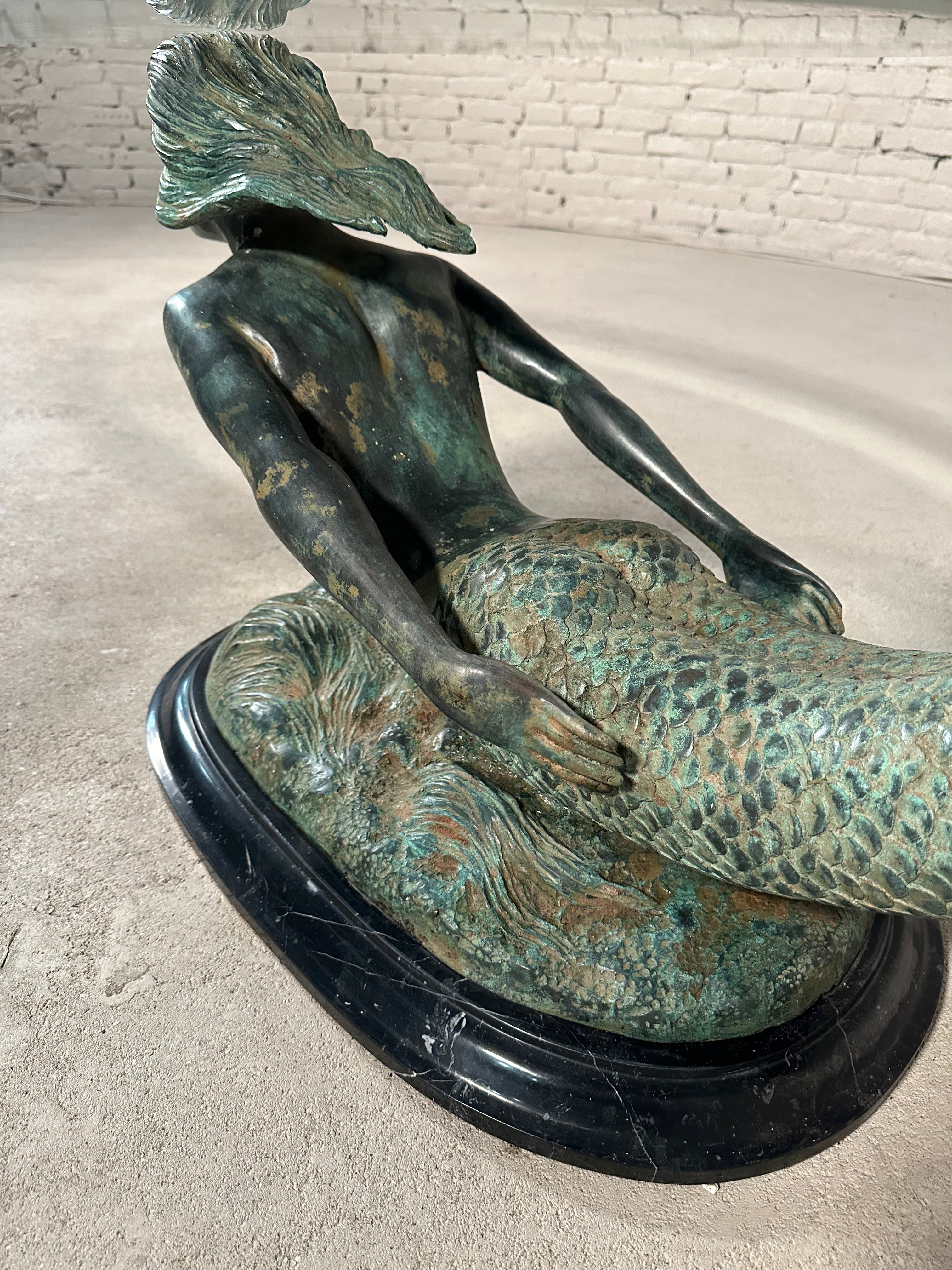 Bronze Mermaid Coffee Table