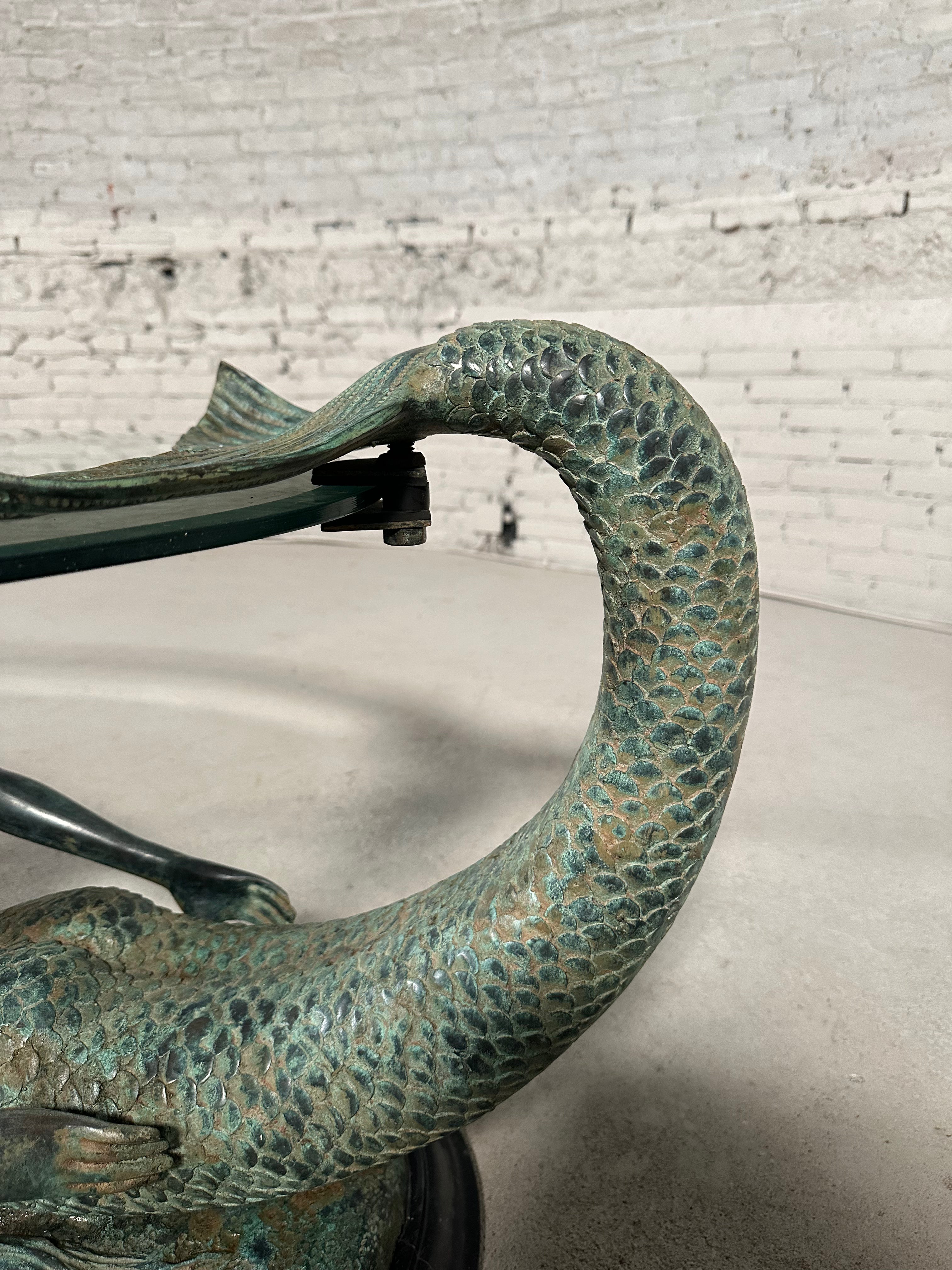 Bronze Mermaid Coffee Table