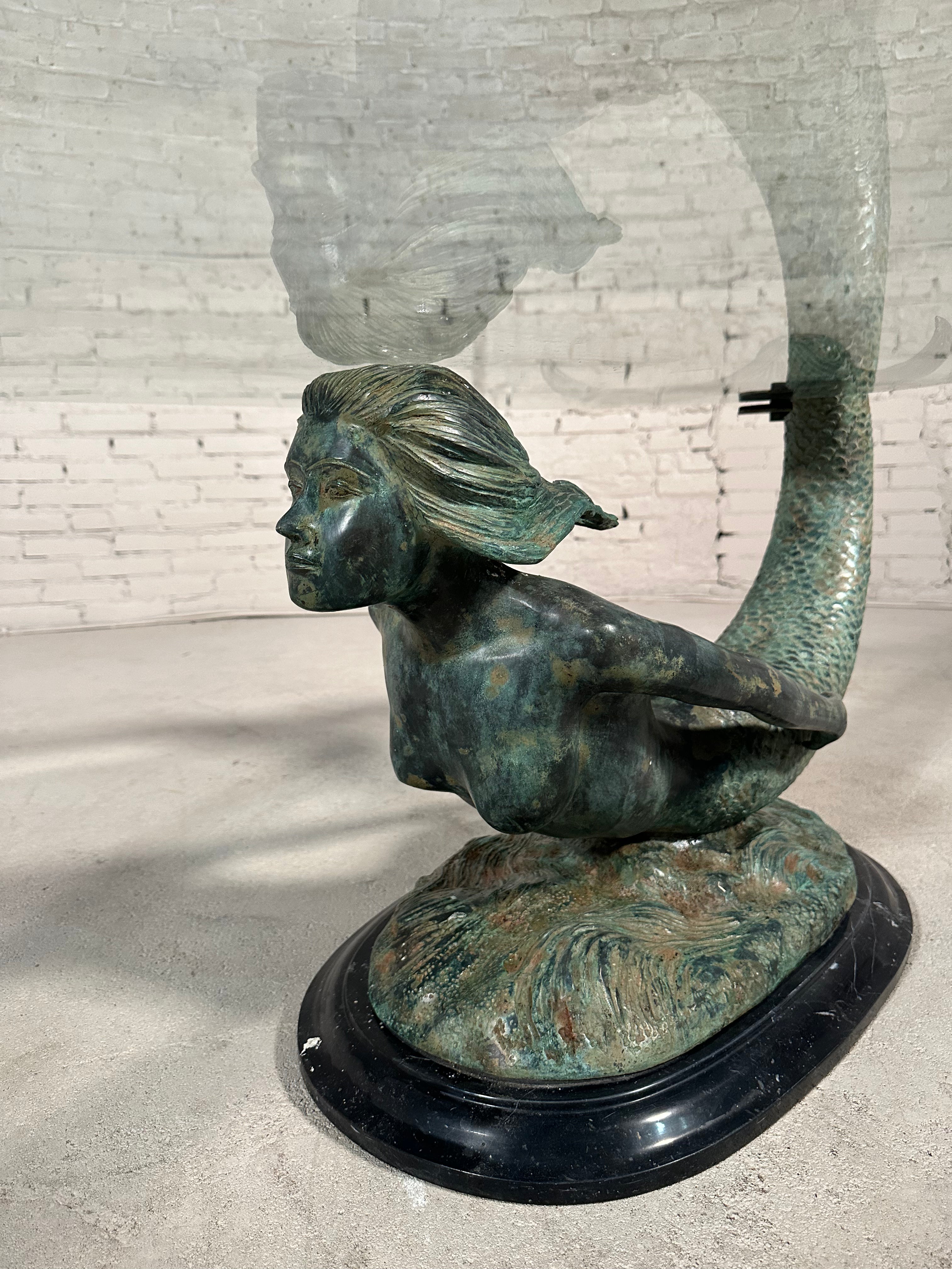 Bronze Mermaid Coffee Table