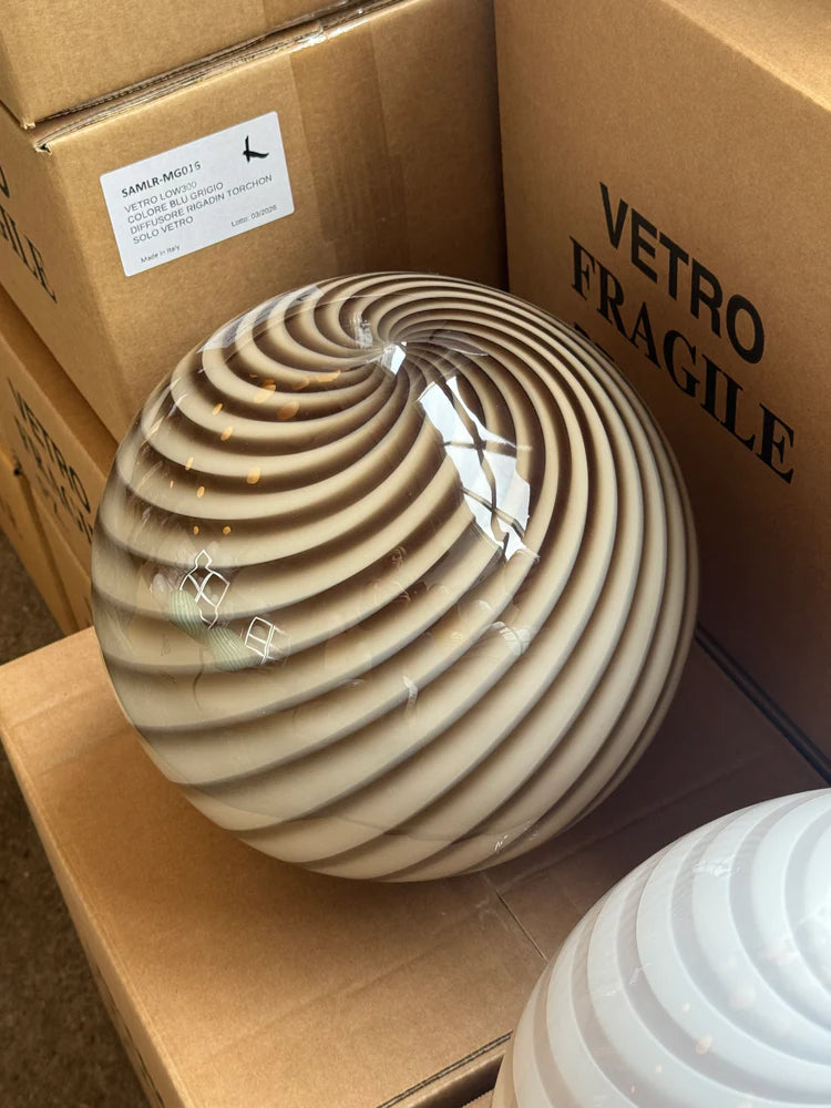 Murano Swirl pendant lamp - Grey / Brown