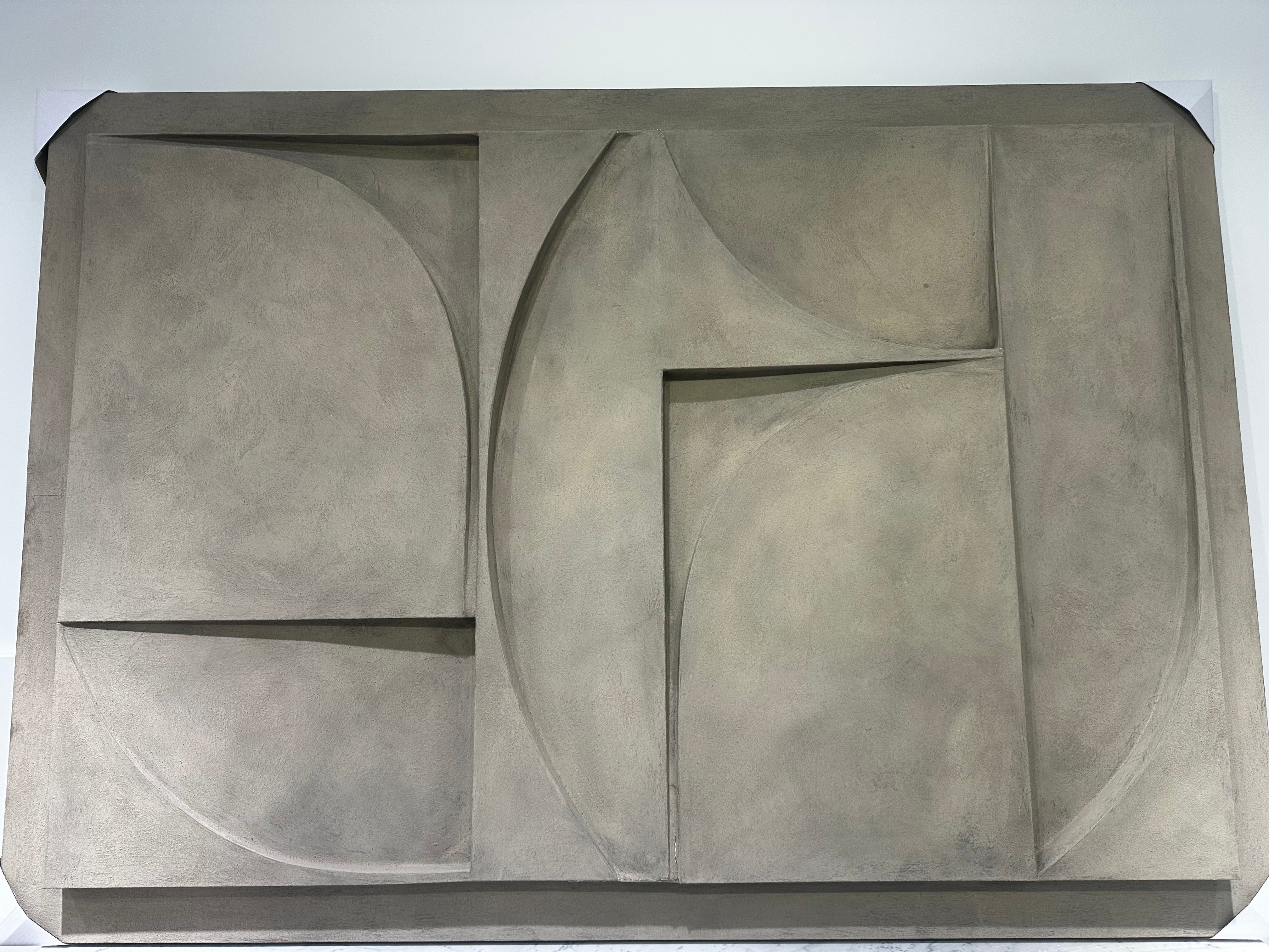 Art in Return  kunstwerk groot beige