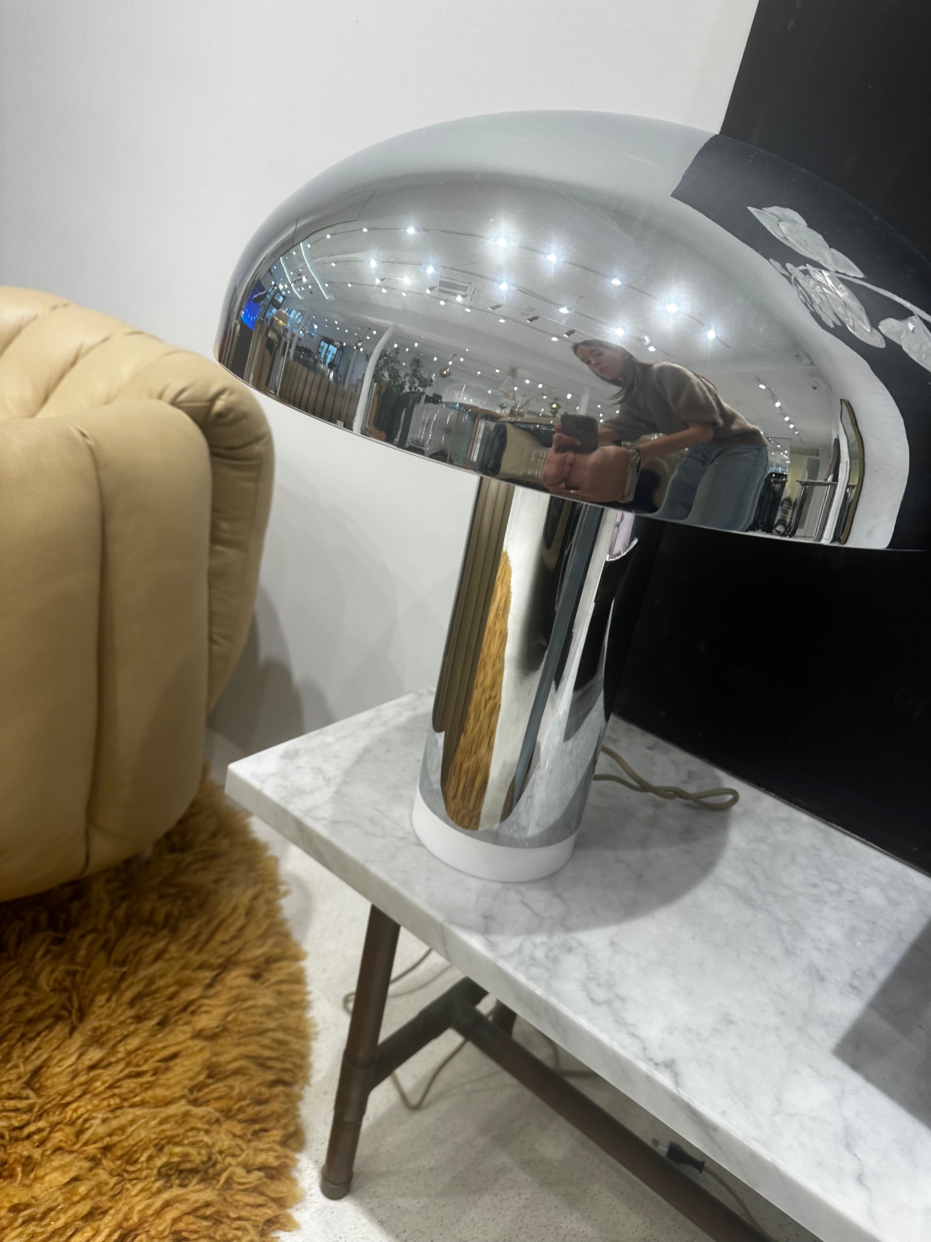 Zilveren HK living lamp