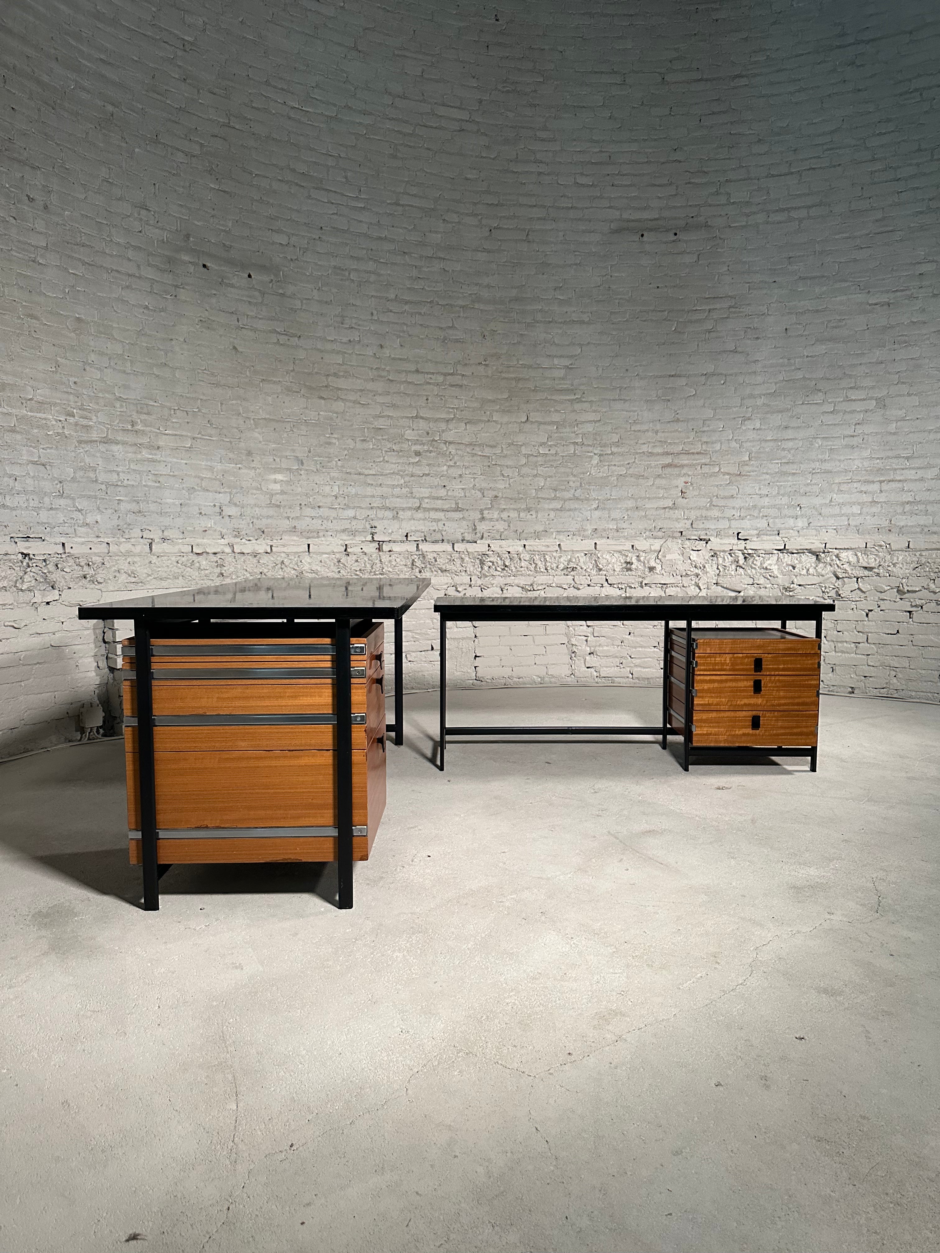 Jules Wabbes Midcentury Corner Desk