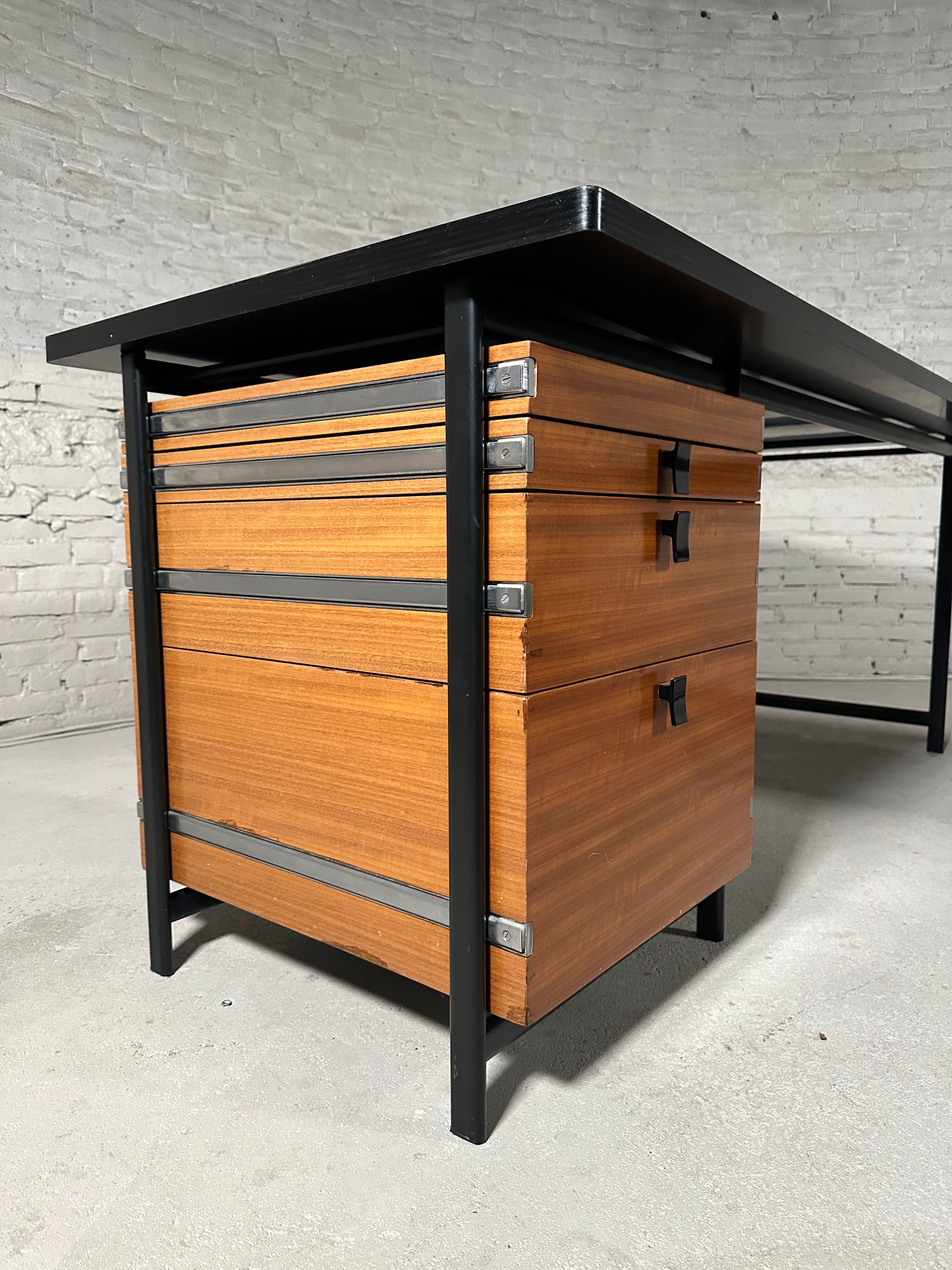 Jules Wabbes Midcentury Corner Desk