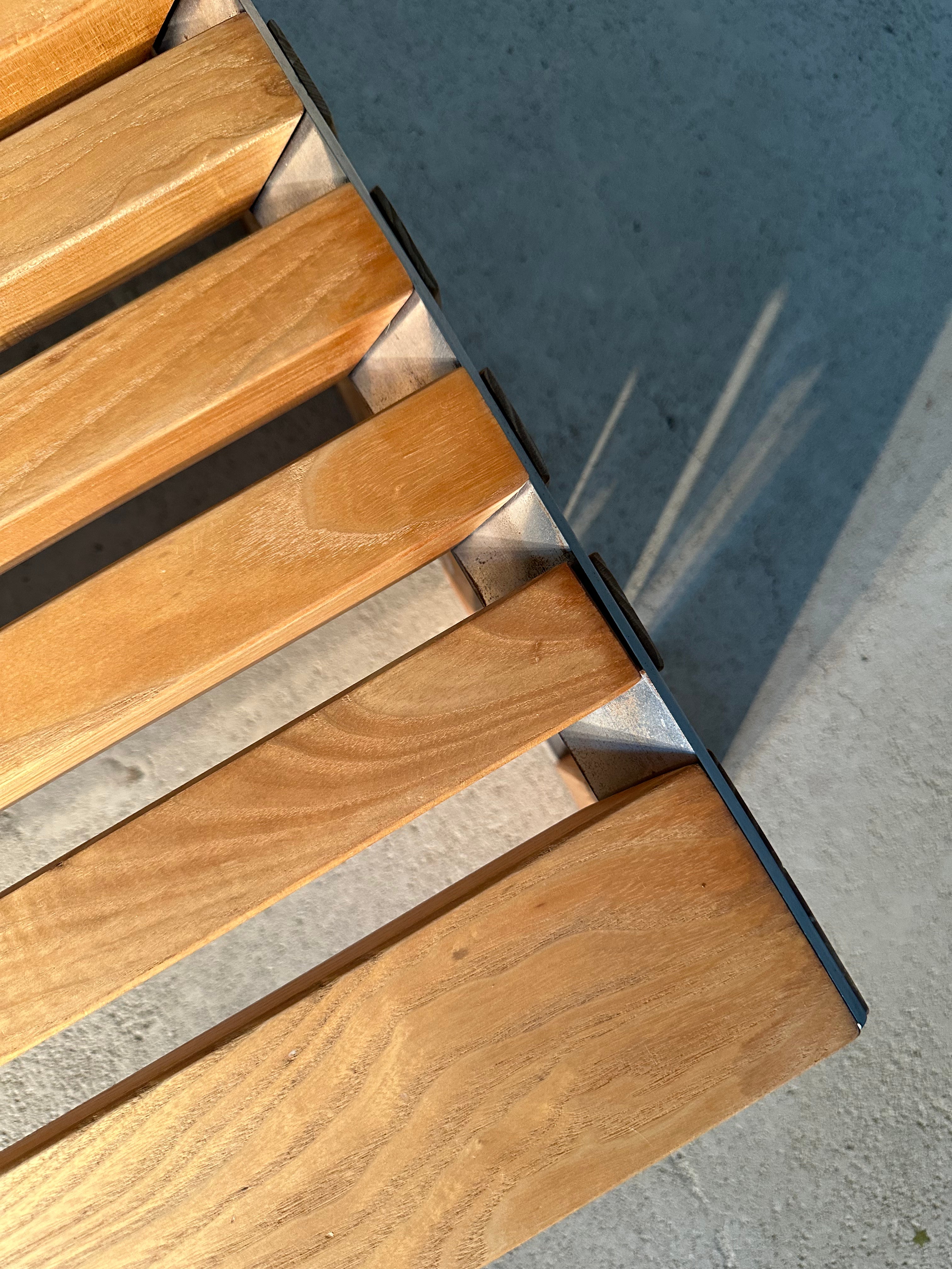 Mid-Century Modern Slat Bench by Walter Antonis for Spectrum, 1970s