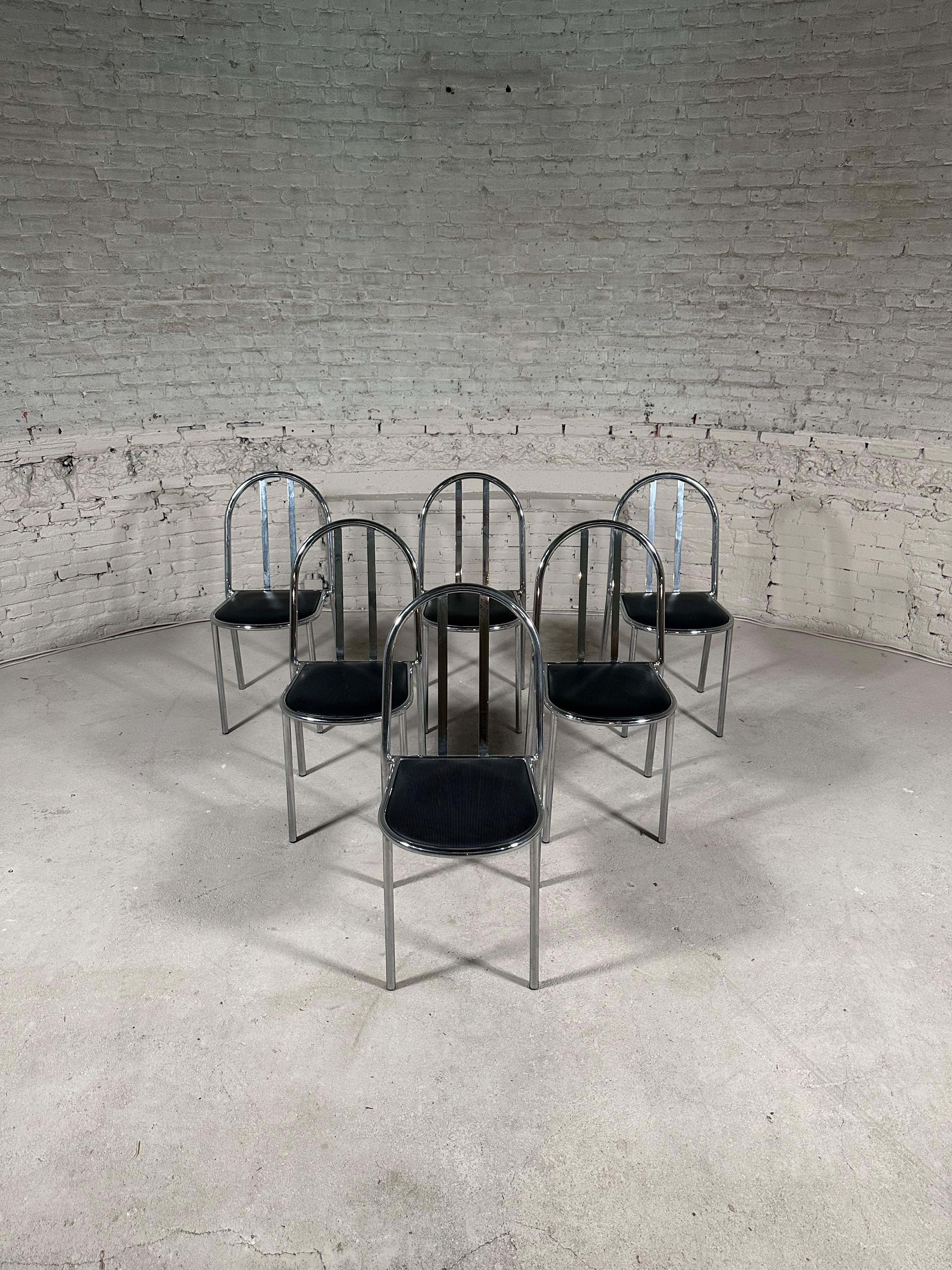 Robert Mallet-Stevens Set of Six Dining Chairs