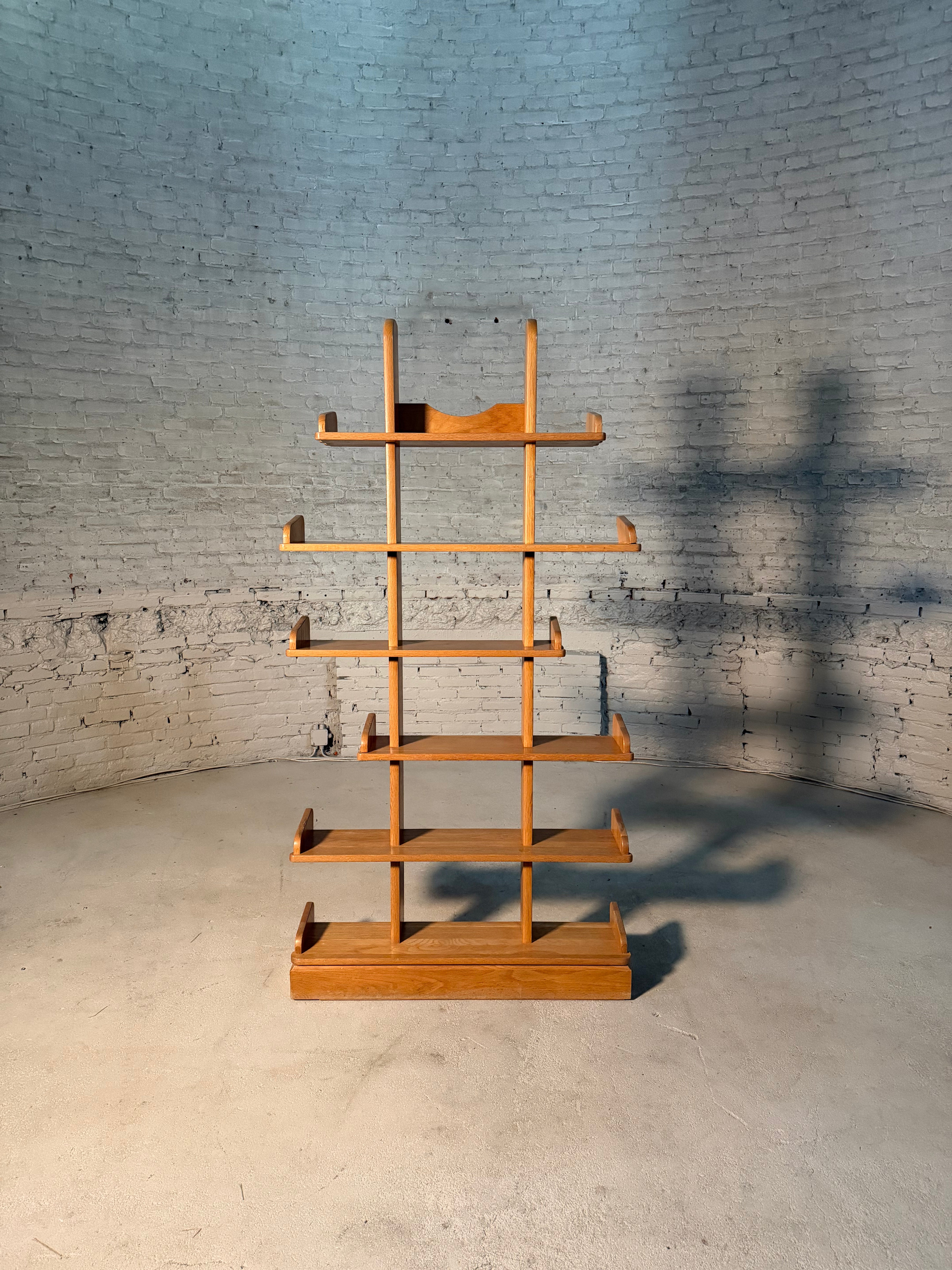 Modernism Oak Room Divider Shelf