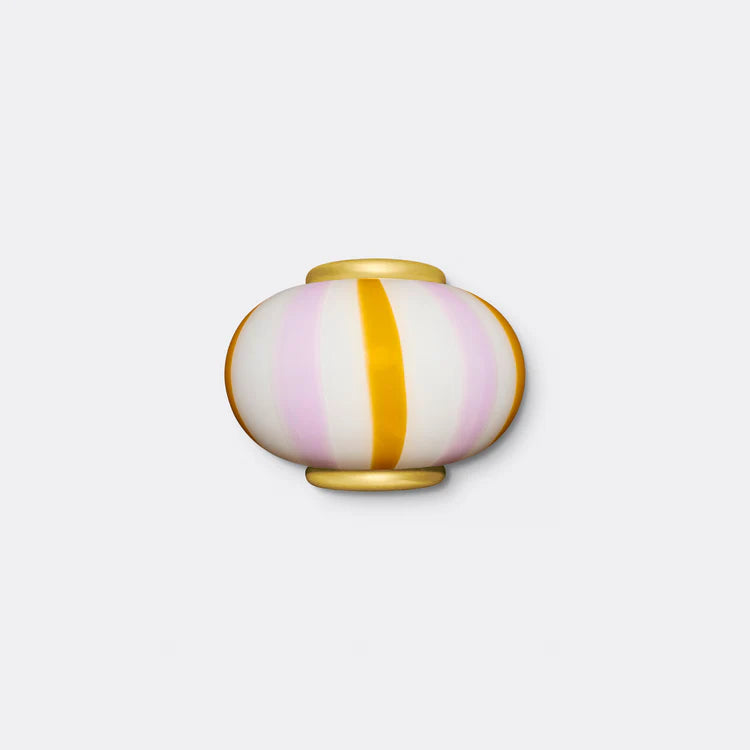 Murano Swirl wall lamp - Pink / Yellow stripes