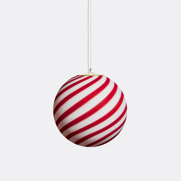 Murano Swirl pendant lamp - Burgundy / White