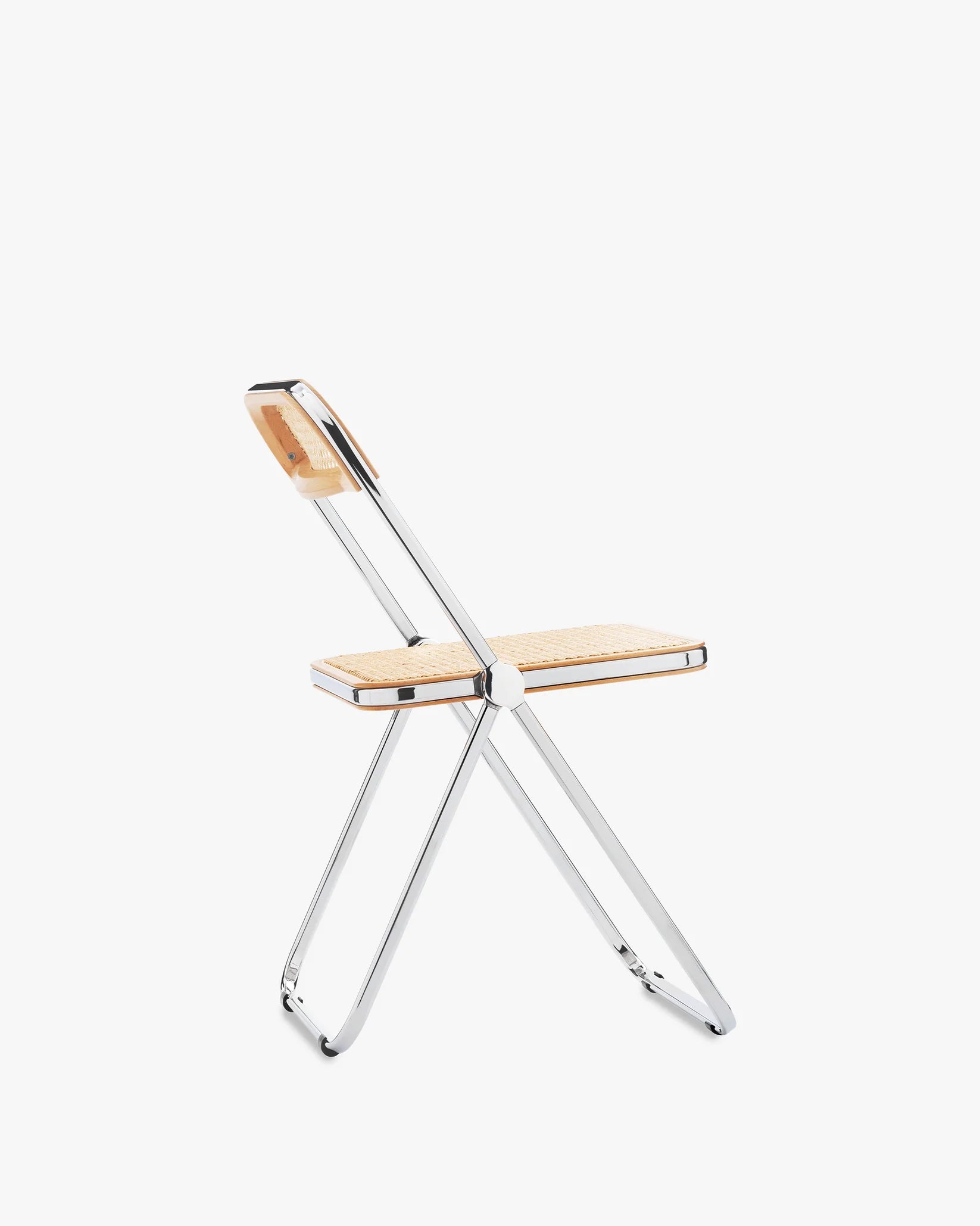Plia by Giancarlo Piretti with Vienna straw