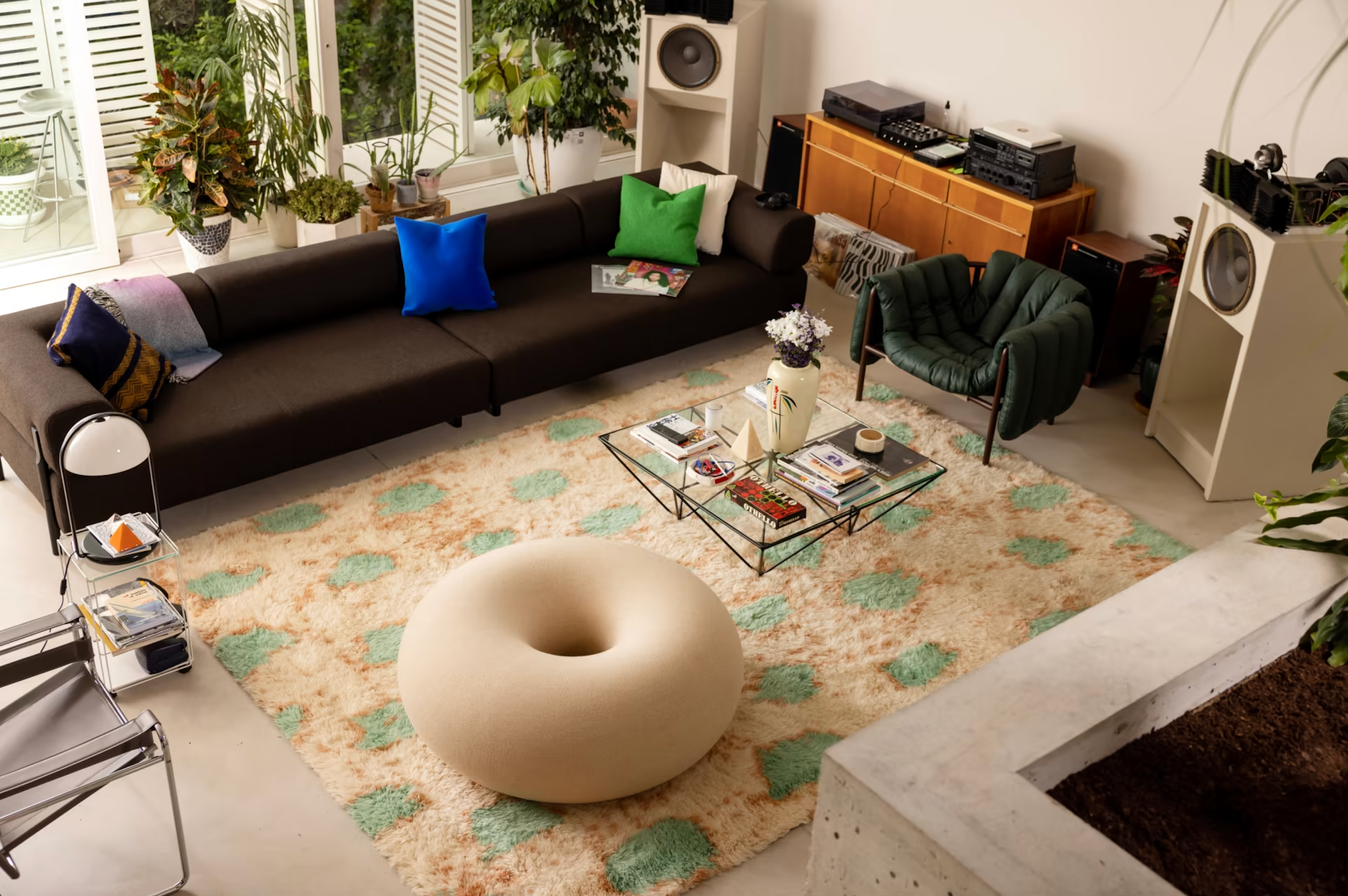 Monster Rug by Siri Carlén - Turquoise