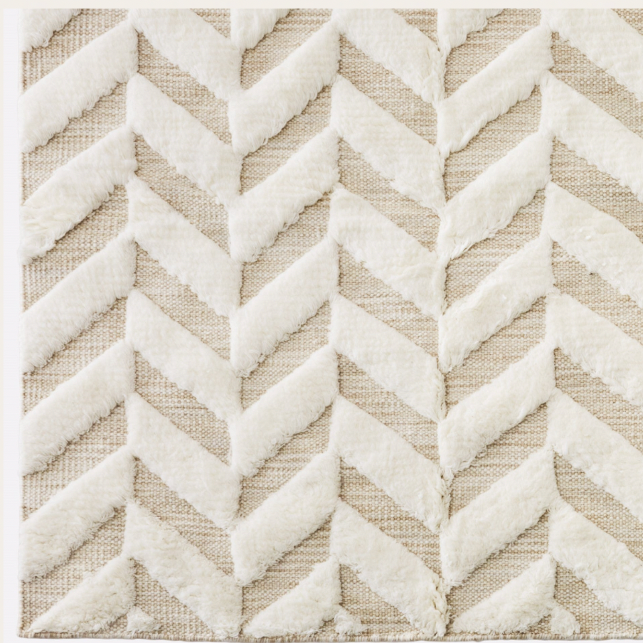 Herringbone White