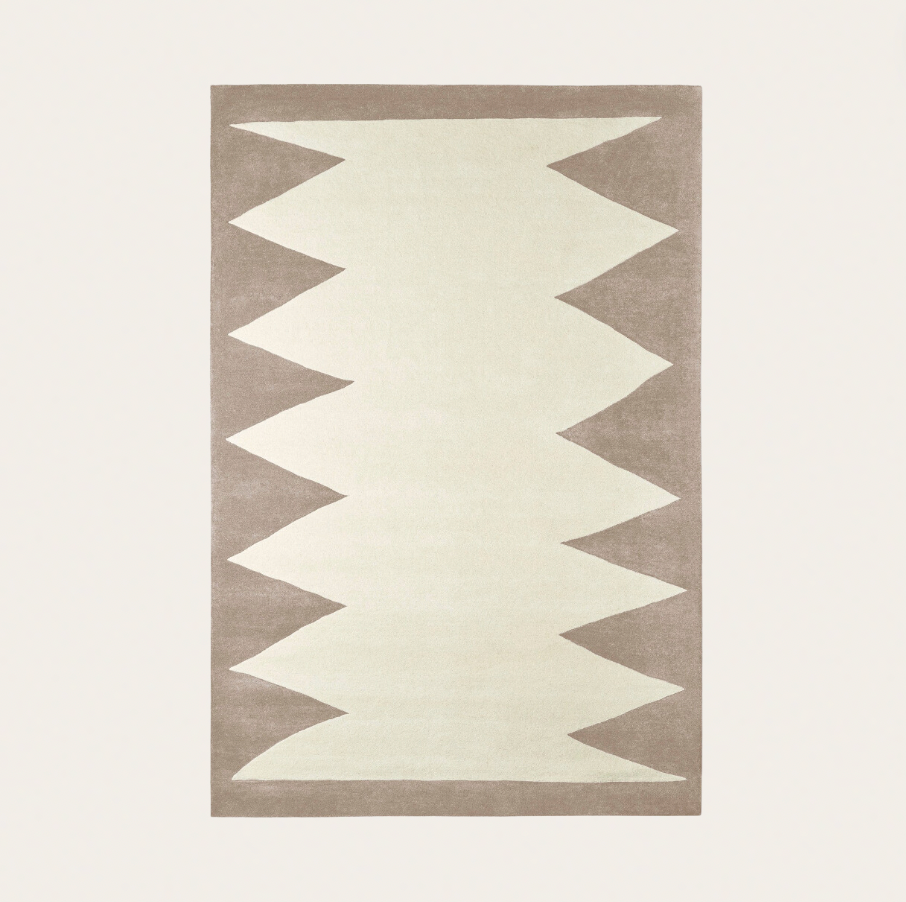 Zig Zag Beige Rug