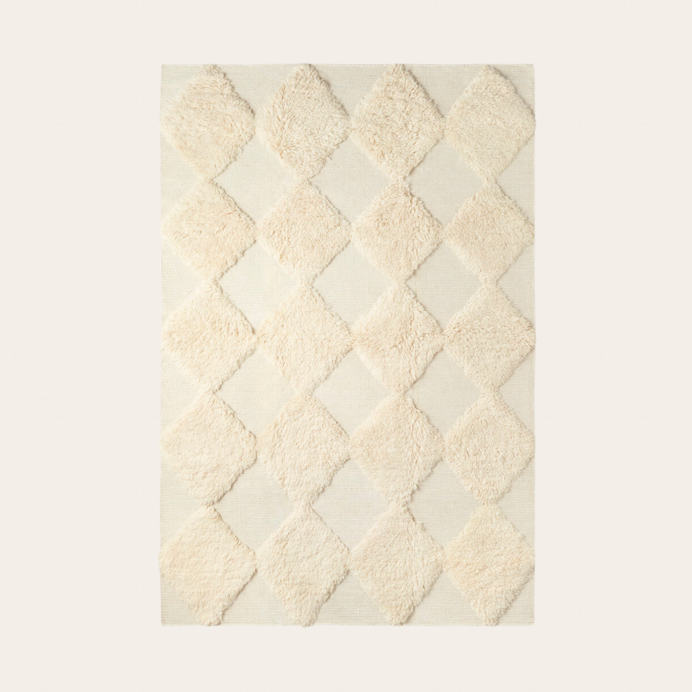 Chess Rya White Rug