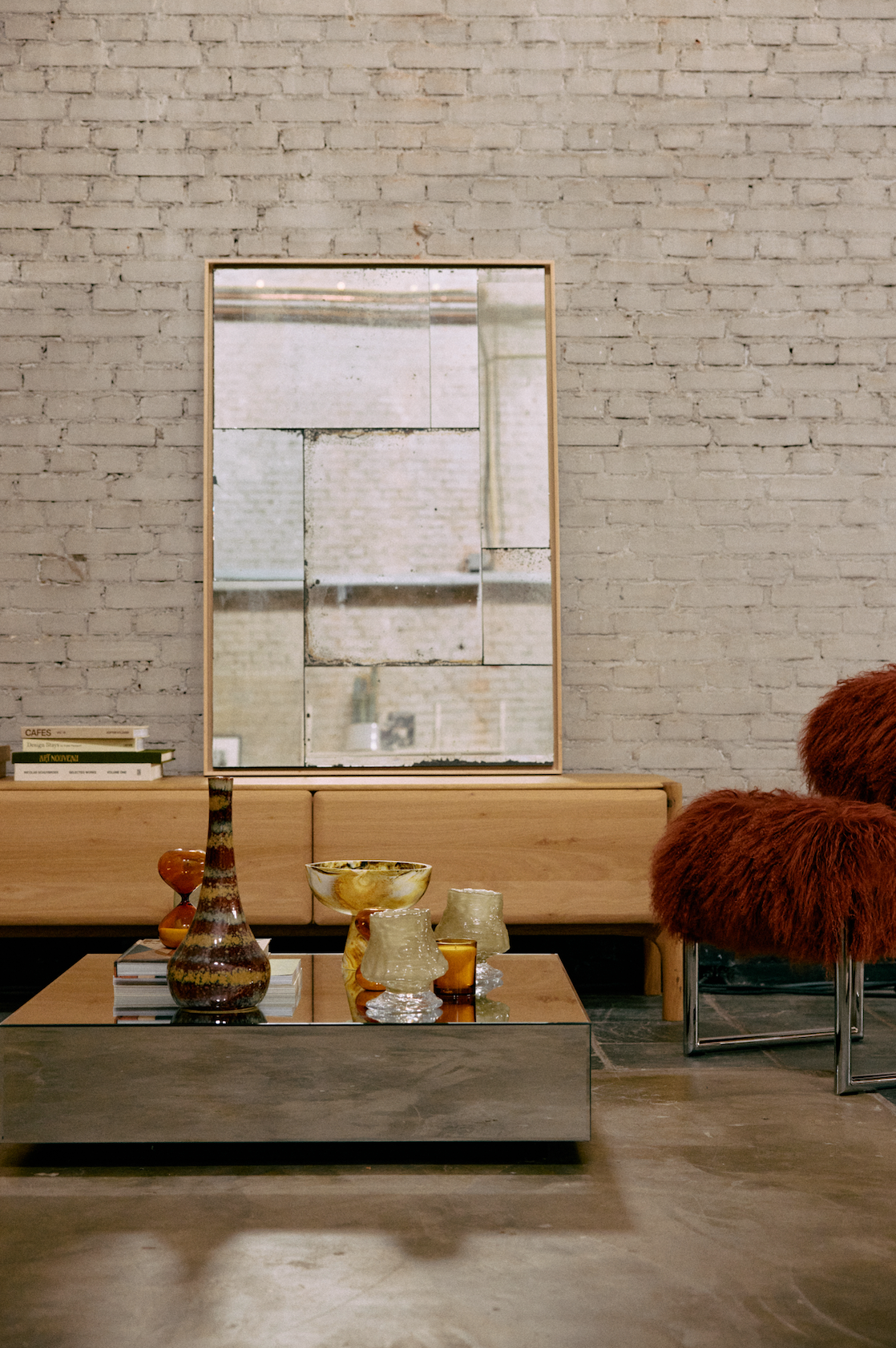 Mirror block coffee table