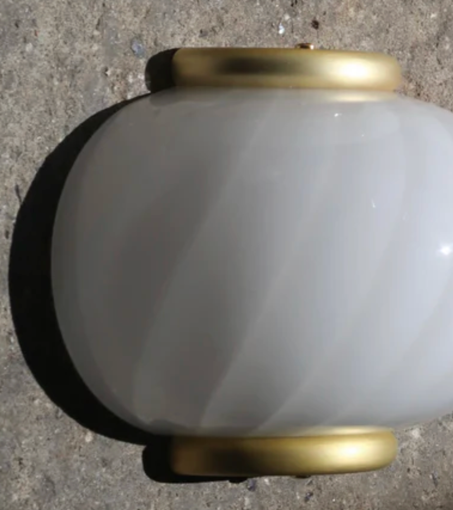 Murano Swirl wall lamp - White