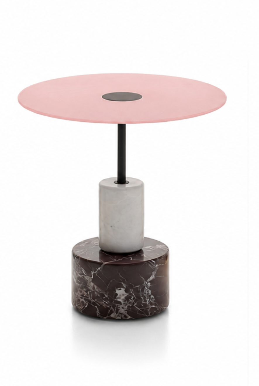 Menhir Mini Low Table – Base D+E by Giotto Stoppino and Lodovico Acerbis