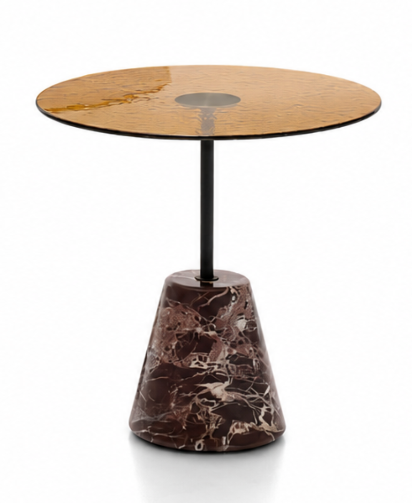 Menhir Mini Low Table – Base F by Giotto Stoppino and Lodovico Acerbis