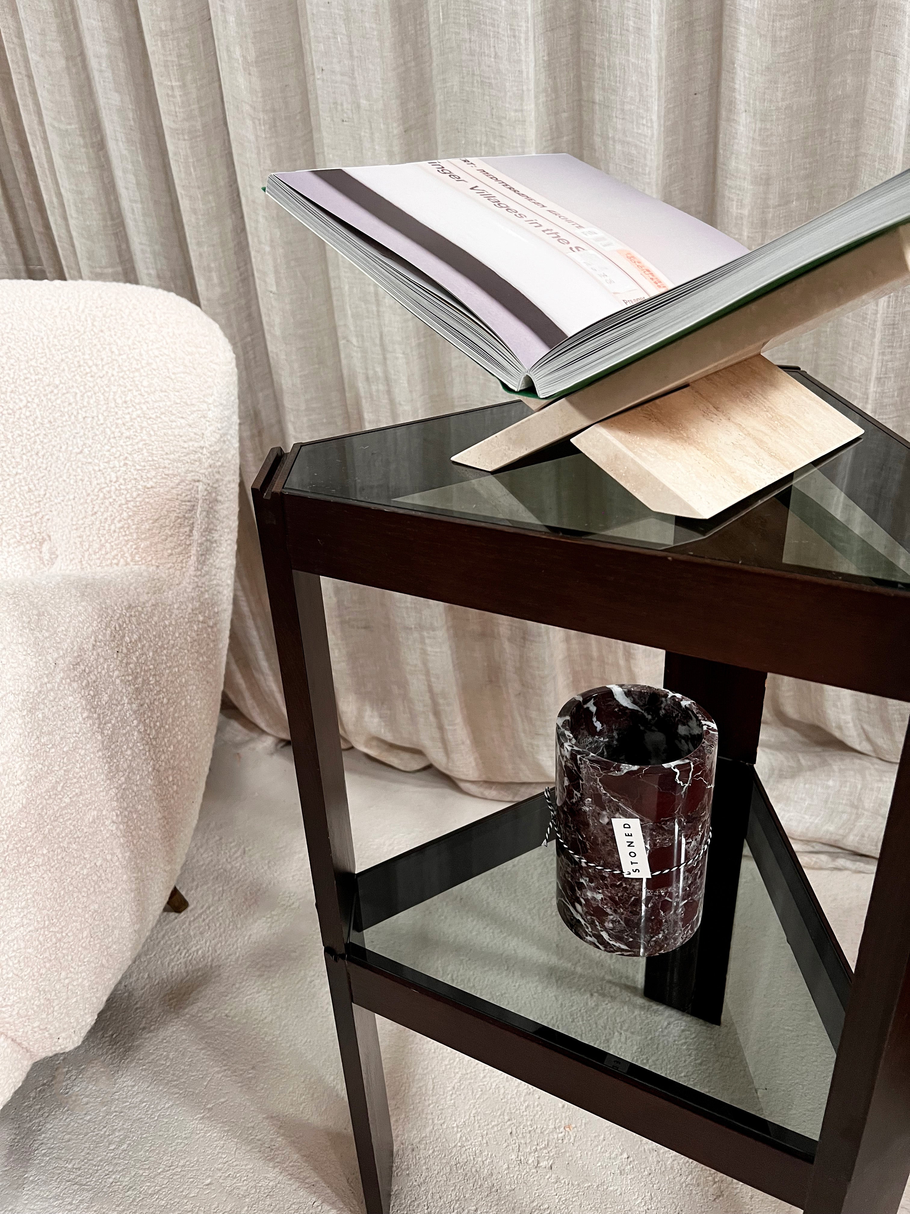 Burgundy Marble Bottle Cooler