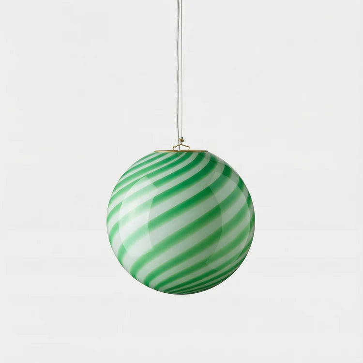 Murano Swirl pendant lamp - Green / White