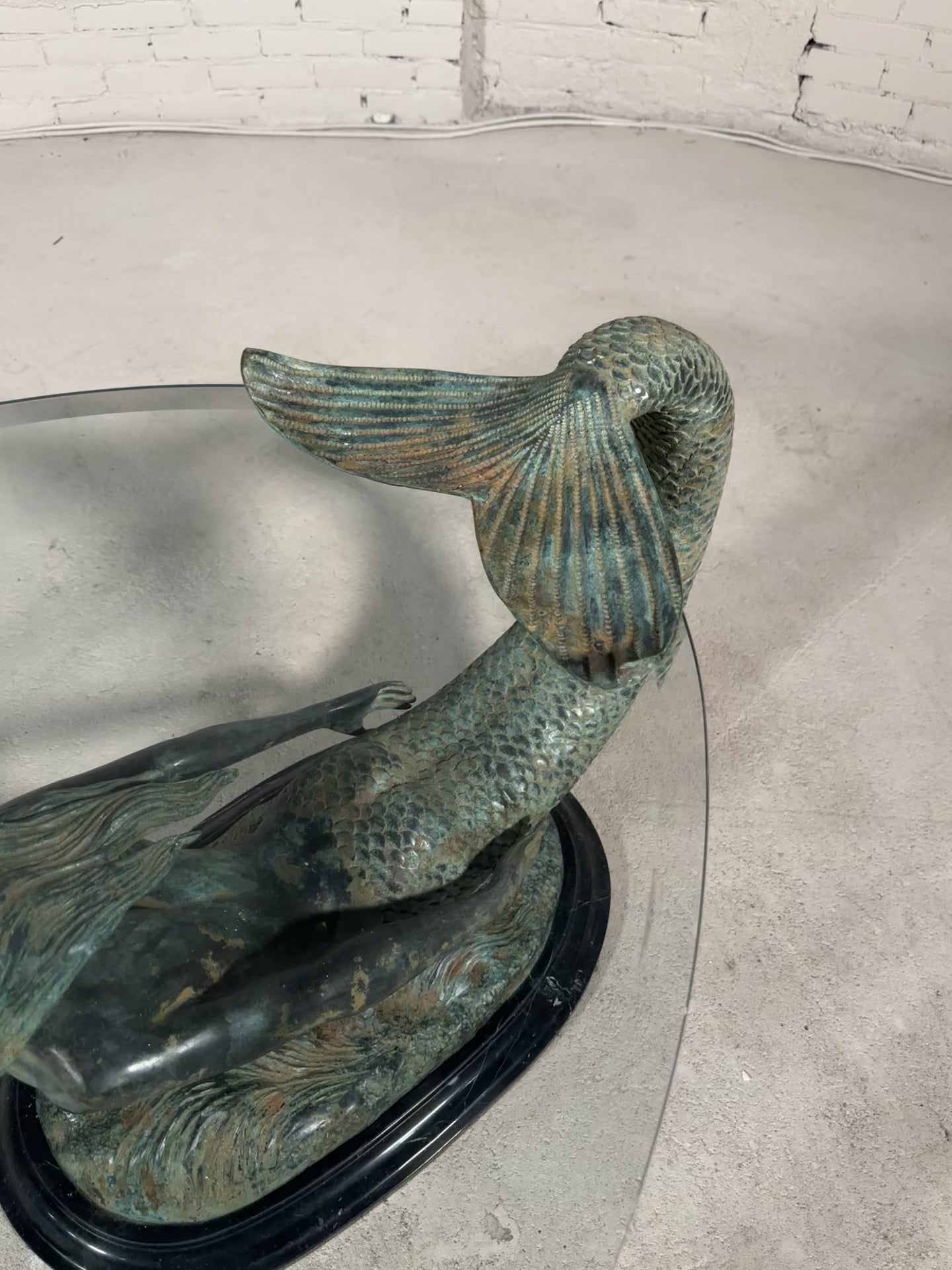 Load video: Bronze Mermaid Coffee Table