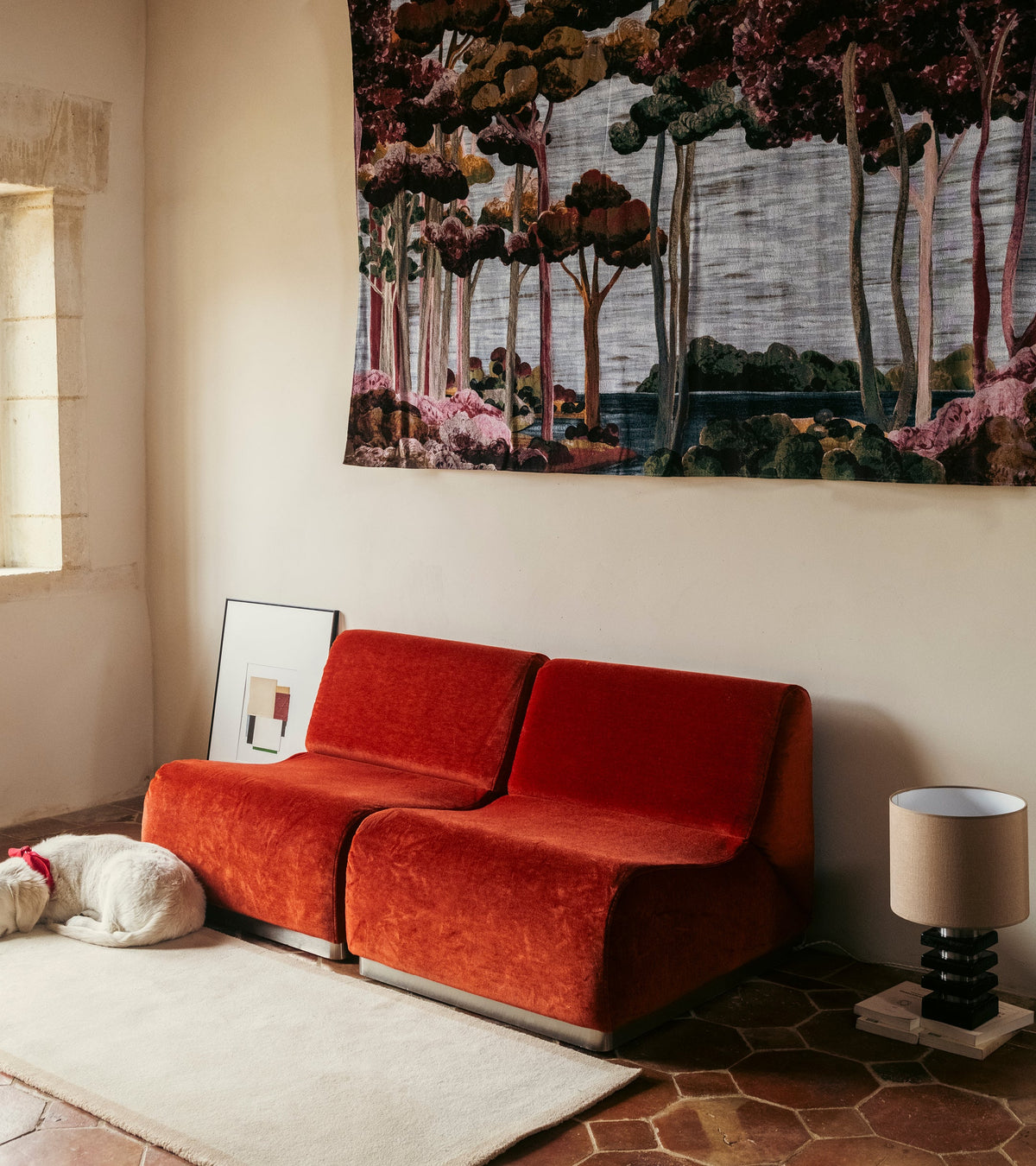 Rotondo sofa Vermillion