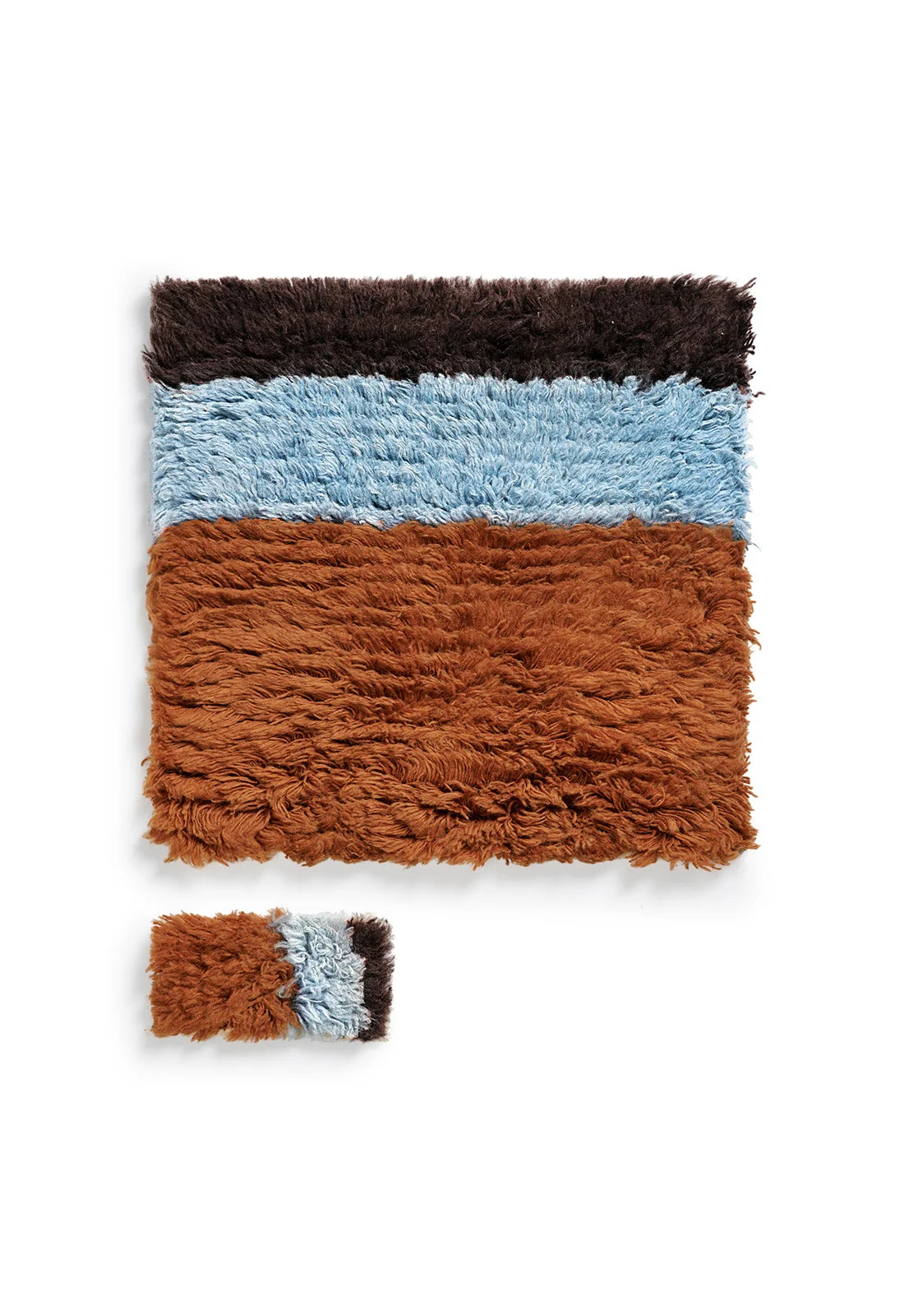 Shaggy Edge  Wool Rug - Amber