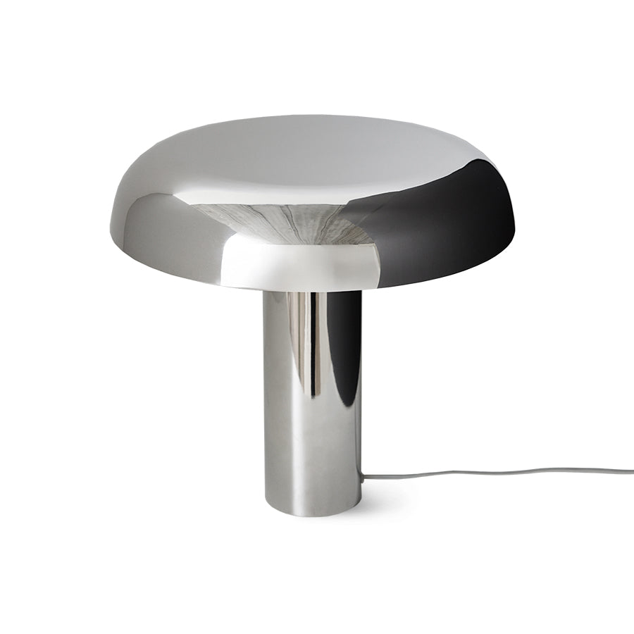 Mushroom Table Lamp Chrome
