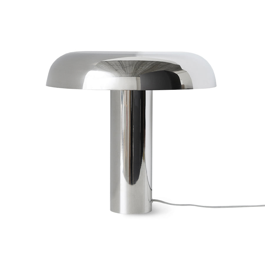 Mushroom Table Lamp Chrome