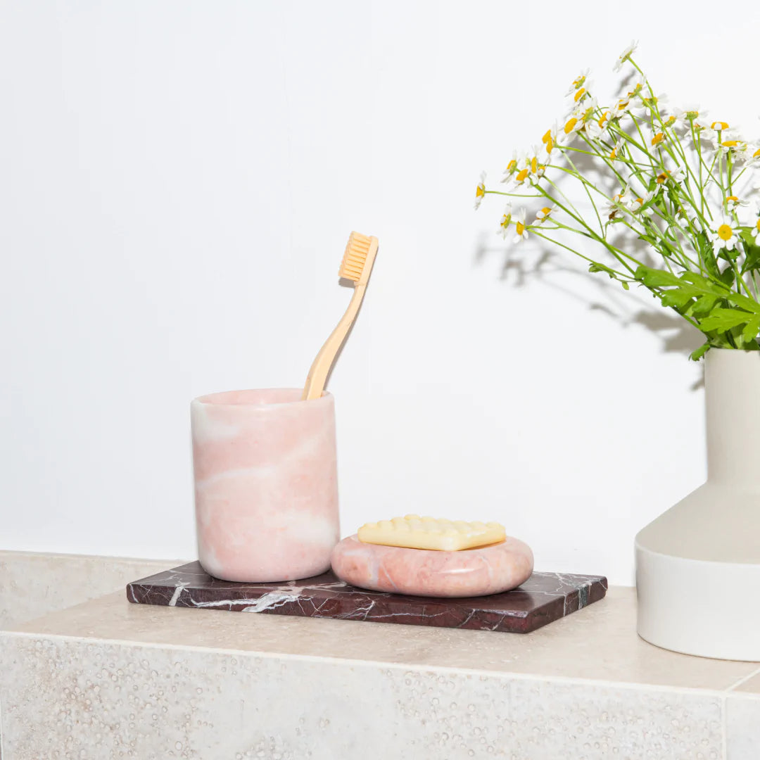 PINK MARBLE 'CLASSIC' SOAP DISH