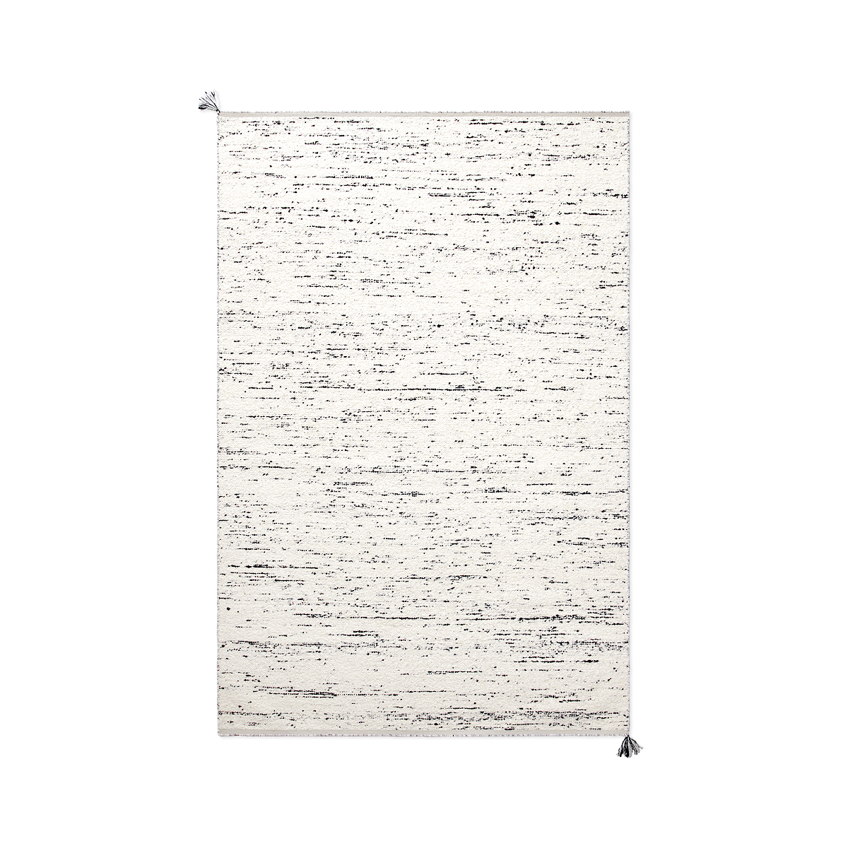Bouclé Rug Black/White