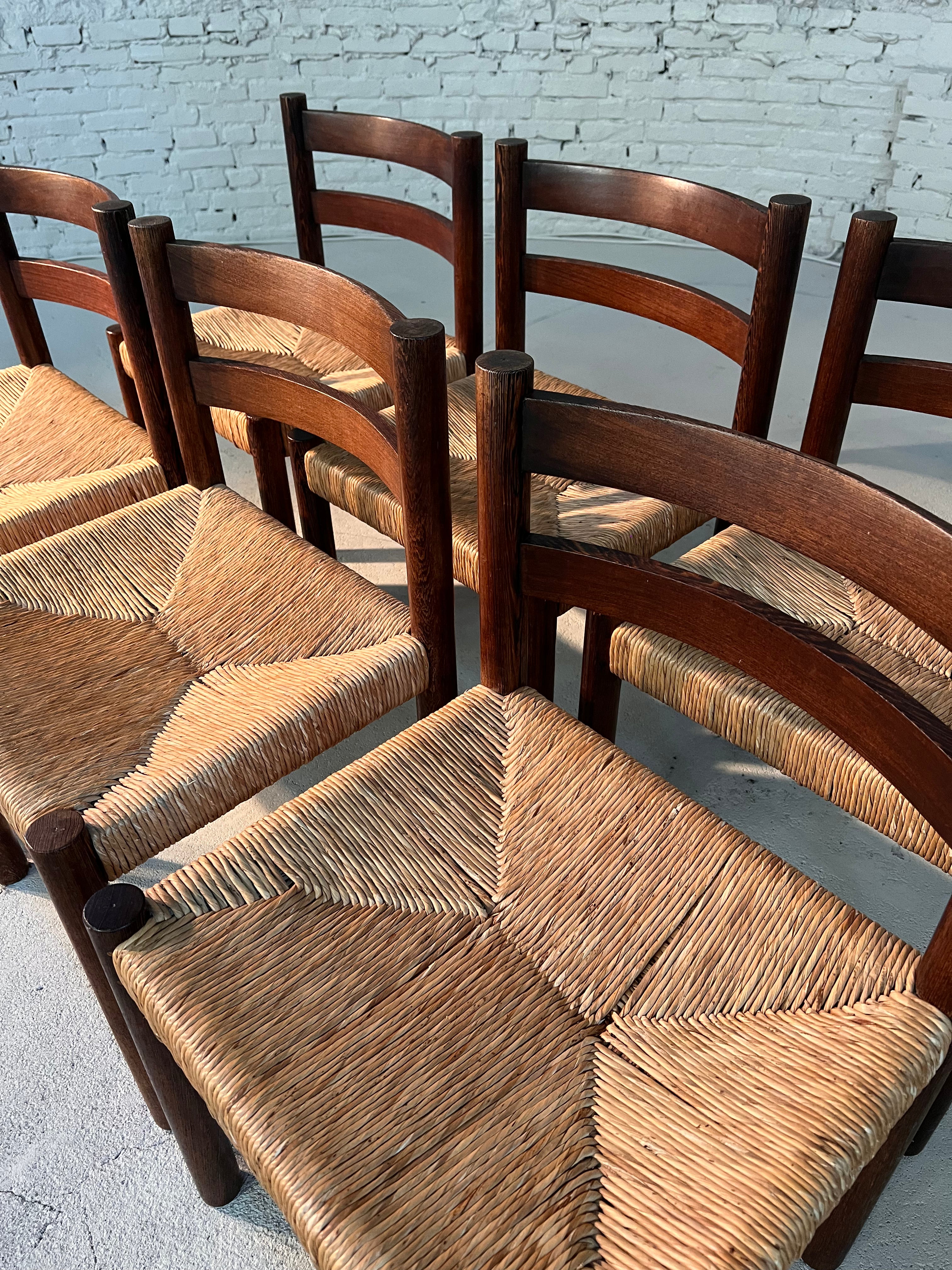 Wengé Rush Chairs set of 6