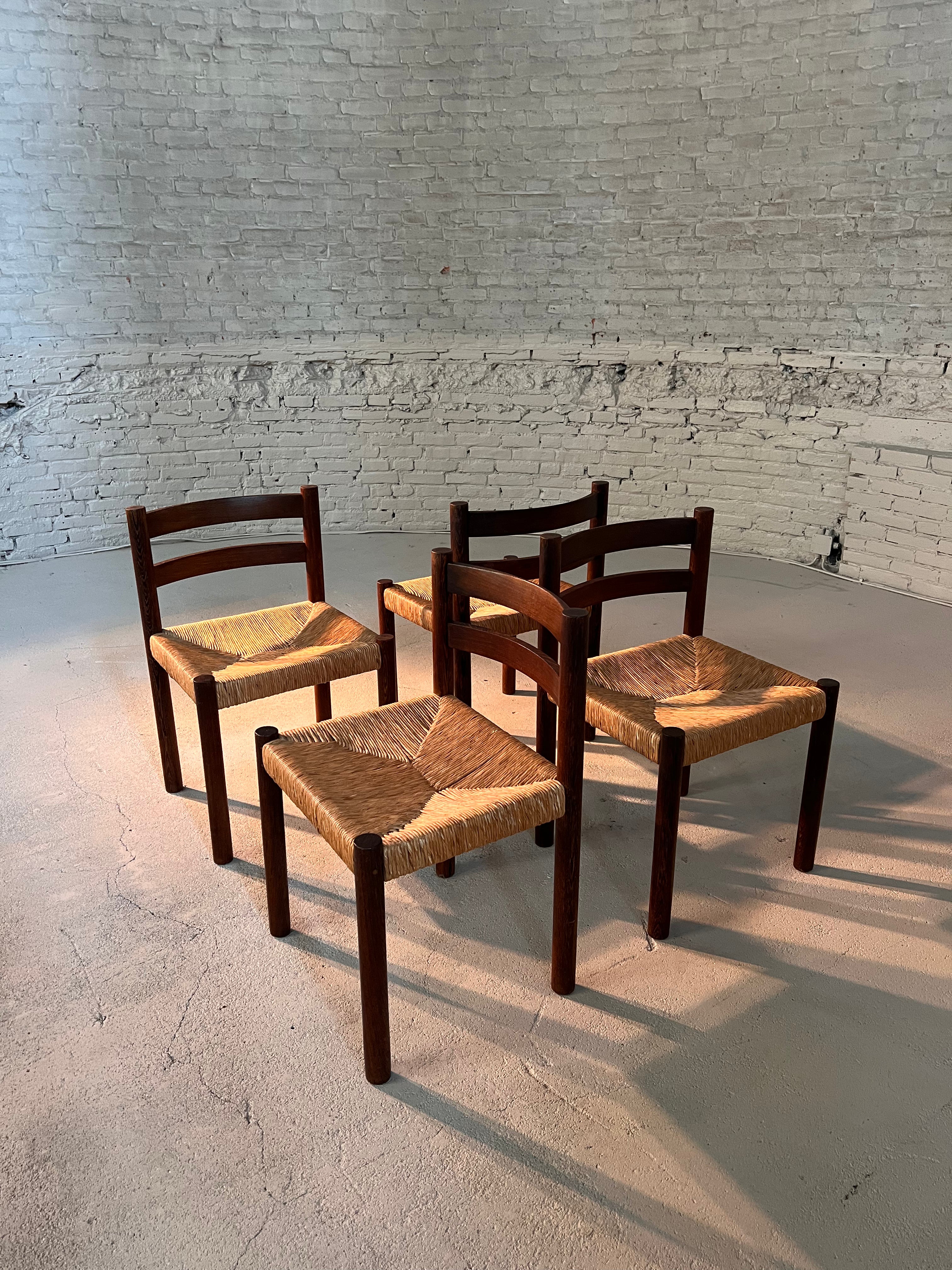Wengé Rush Chairs set of 6