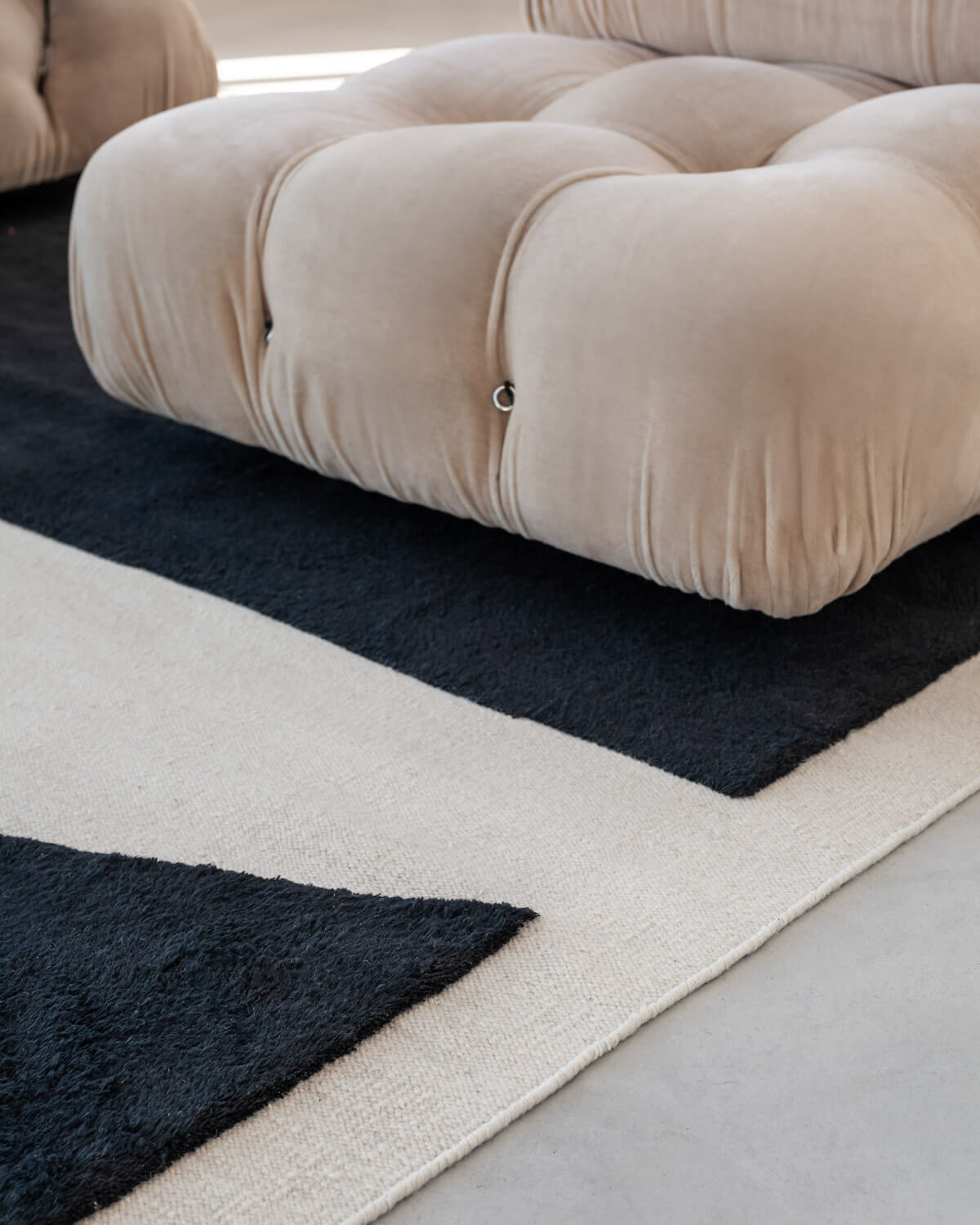 Untitled 1 Rug Dusty White / Black